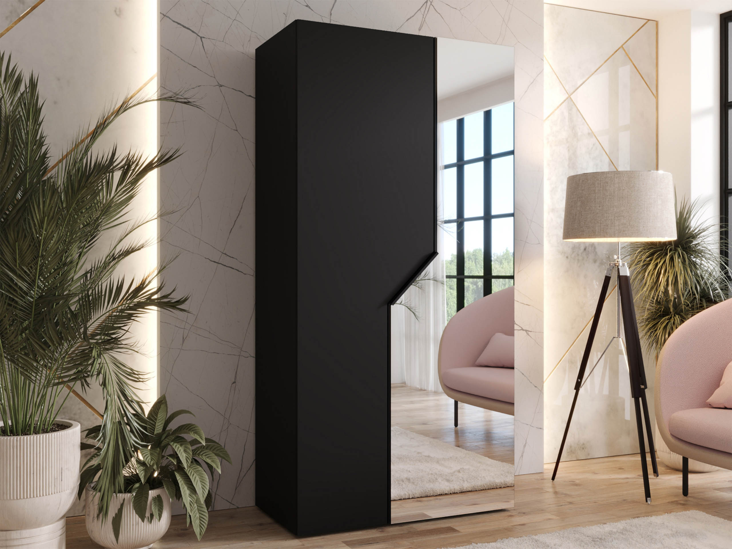 Wardrobe Hartford 597 (Black)