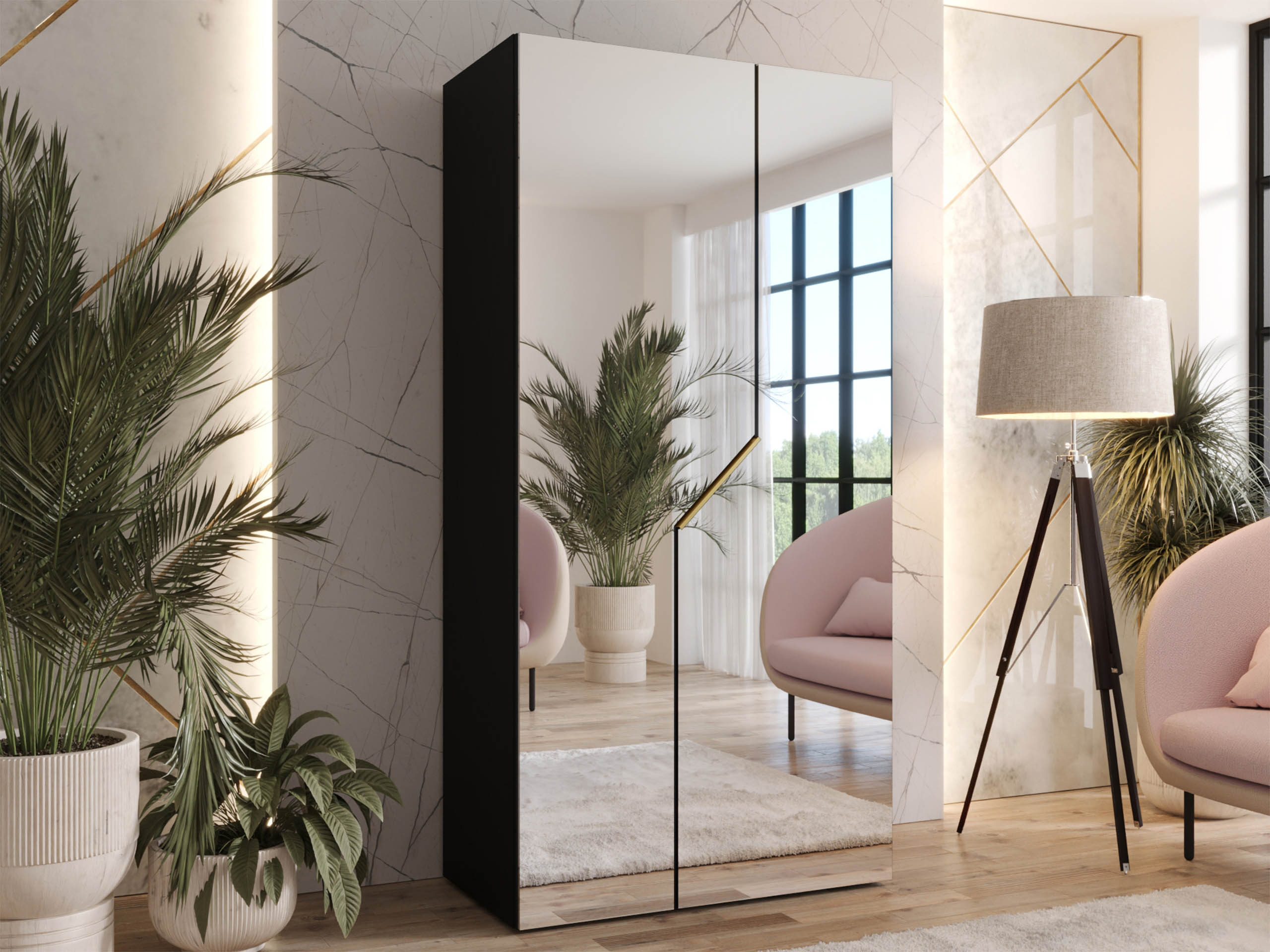 Wardrobe Hartford 600 (Black)