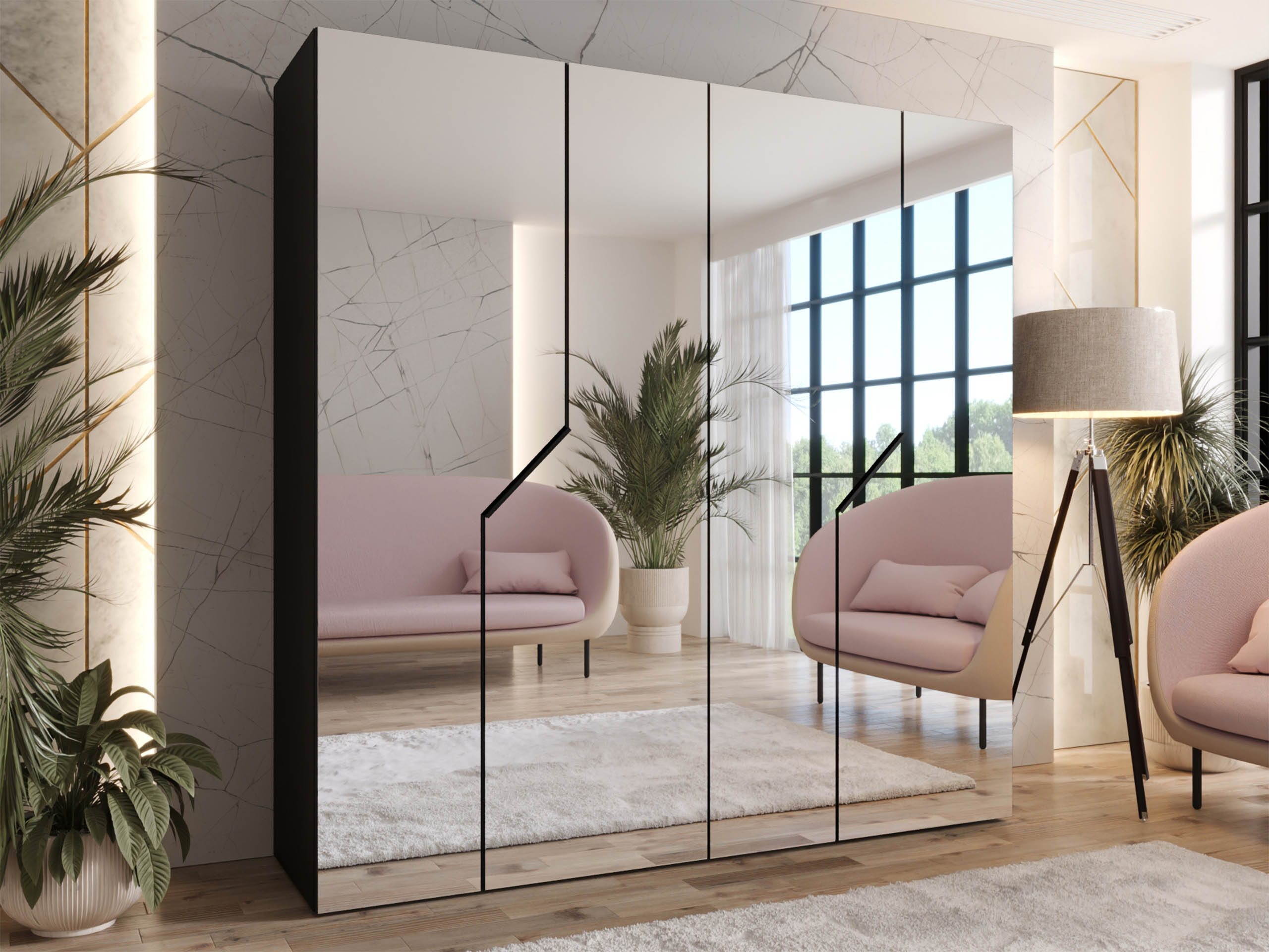 Wardrobe Hartford 601 (Black)