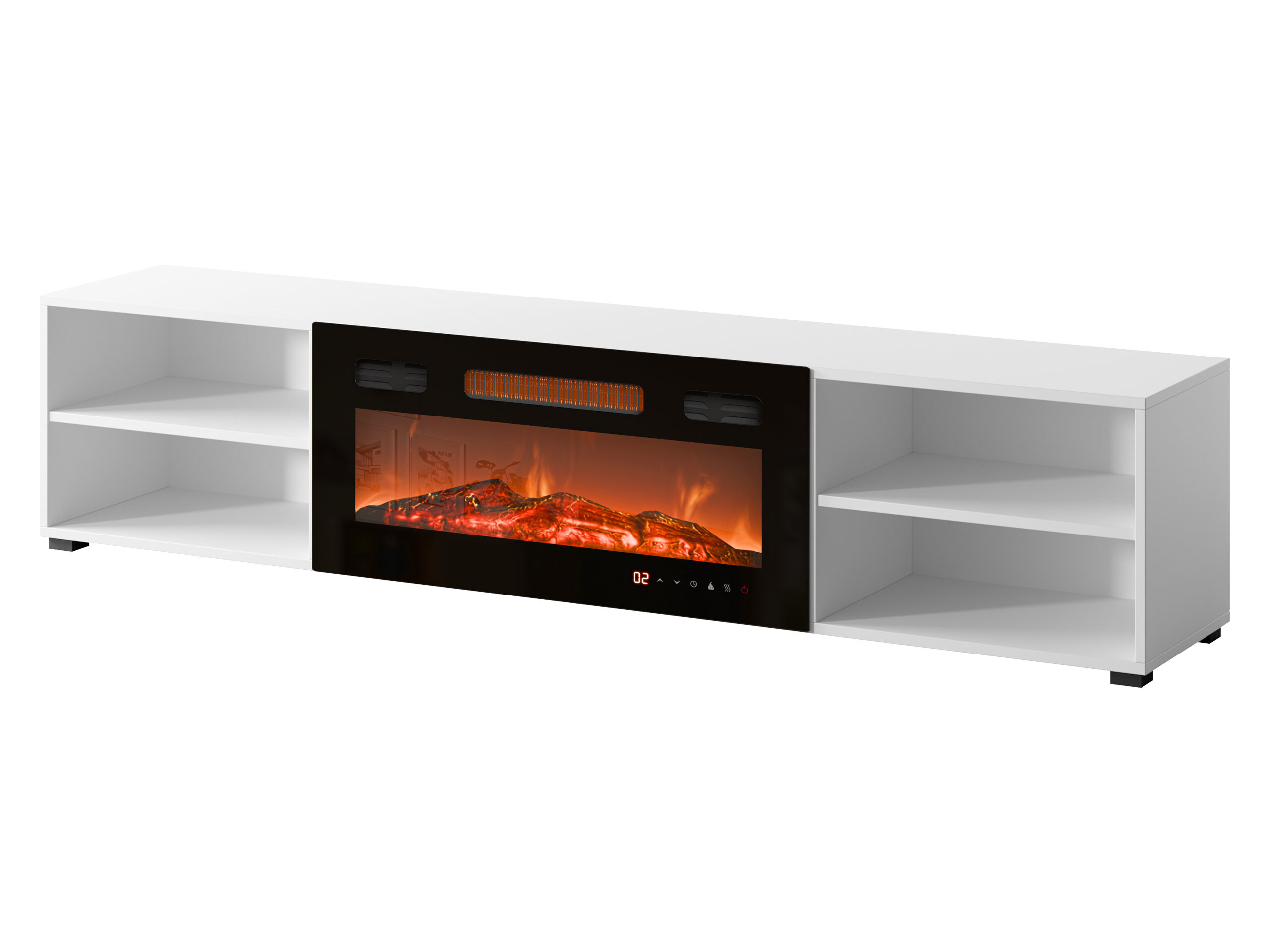 TV stand Charlotte 190 (White + Black)