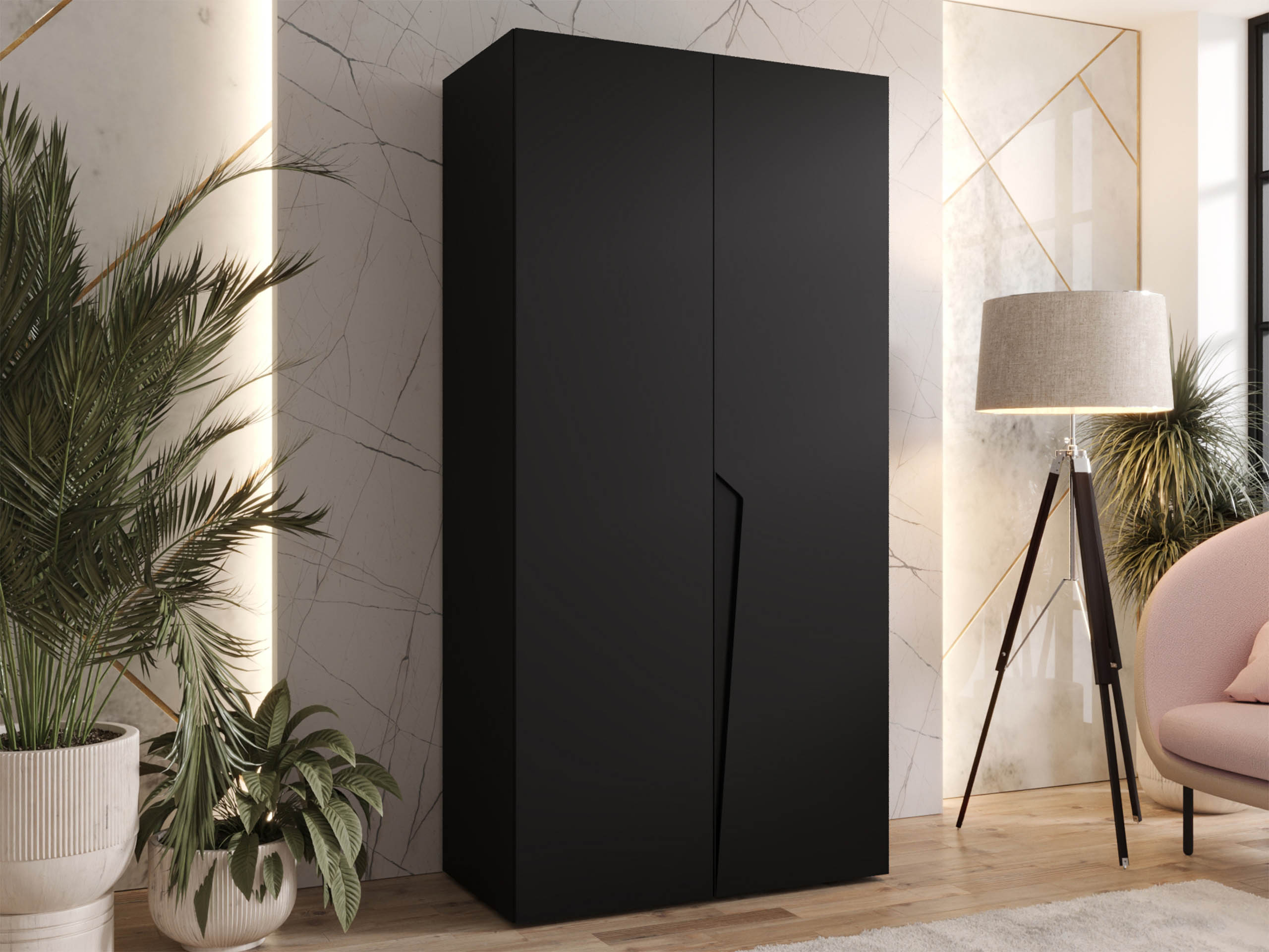 Wardrobe Hartford 603 (Black)