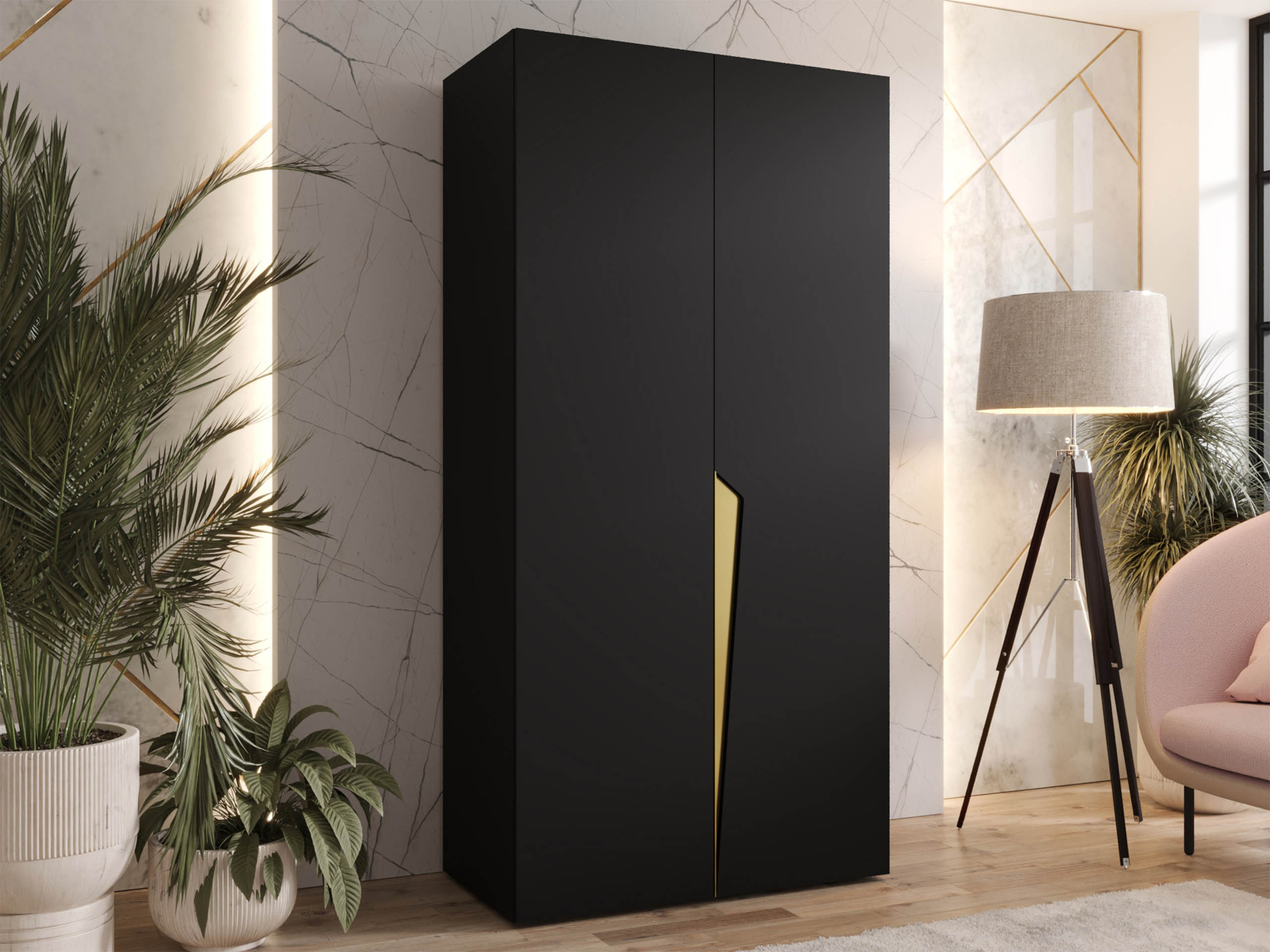 Wardrobe Hartford 603 (Black)