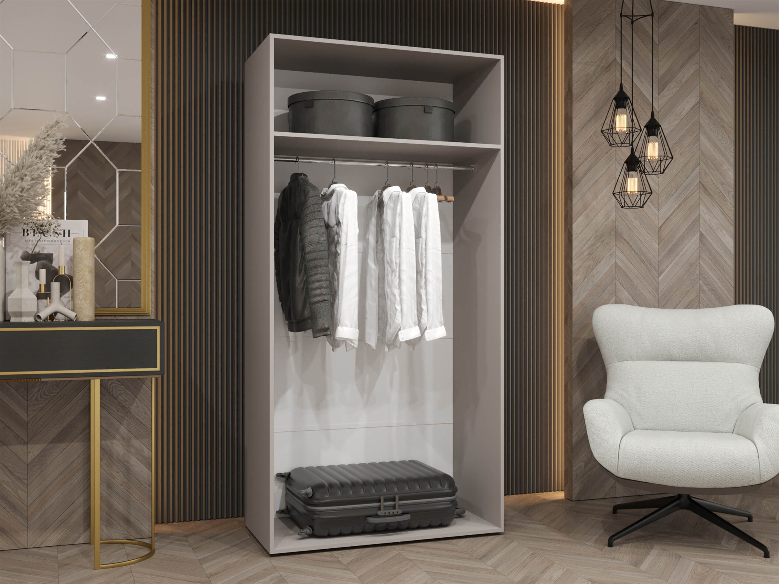 Wardrobe Hartford 603 (White)