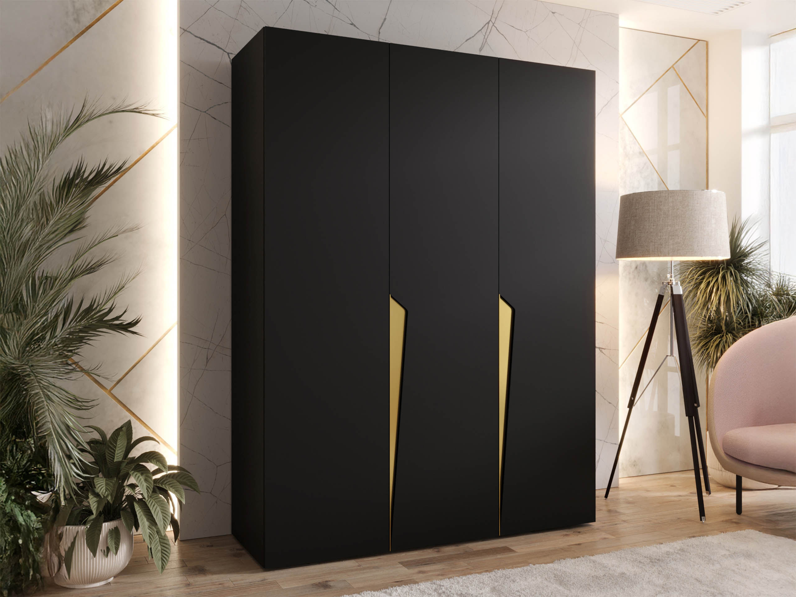 Wardrobe Hartford 604 (Black)