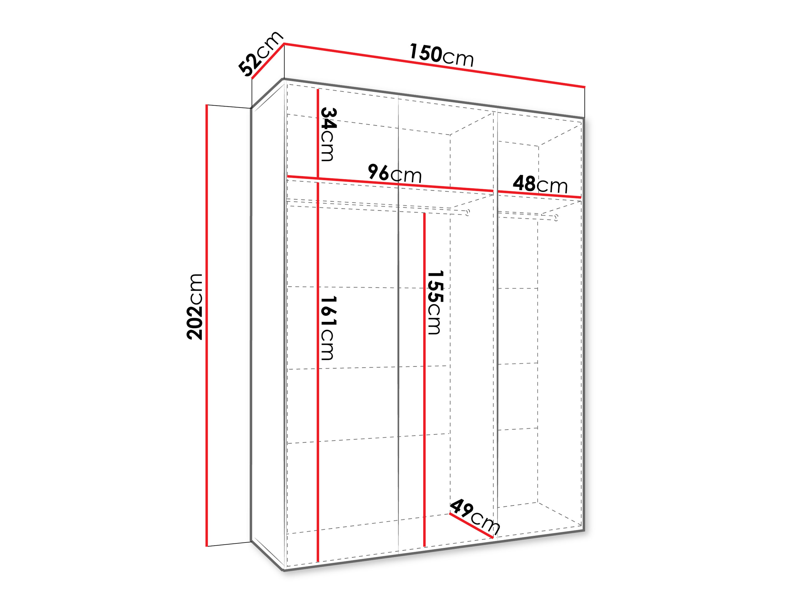 Wardrobe Hartford 604 (Cashmere)