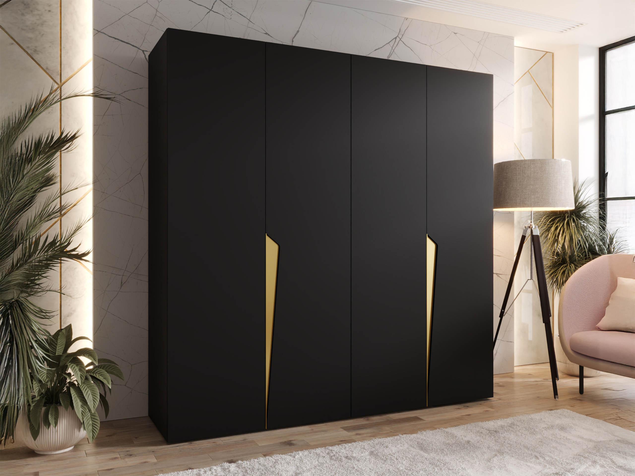 Wardrobe Hartford 605 (Black)