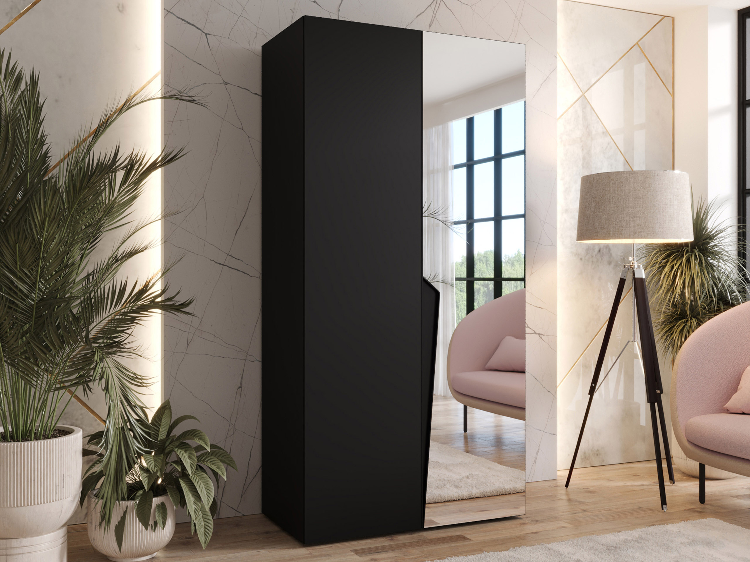 Wardrobe Hartford 608 (Black)