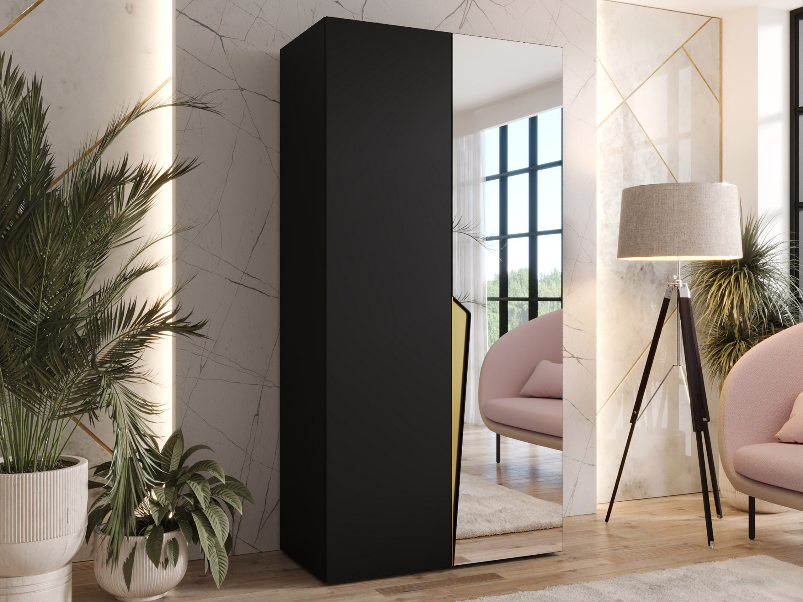 Wardrobe Hartford 608 (Black)
