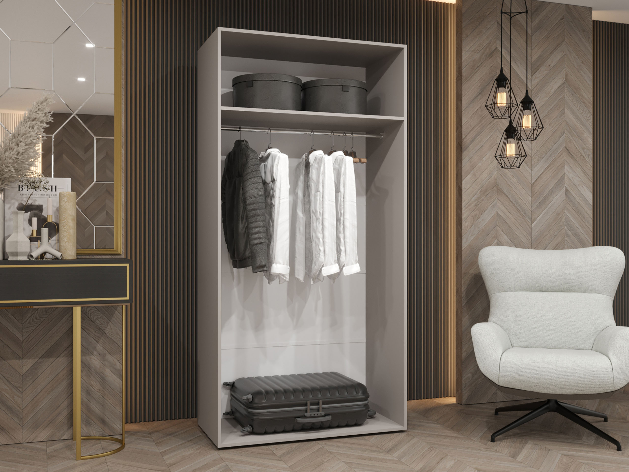 Wardrobe Hartford 608 (White)