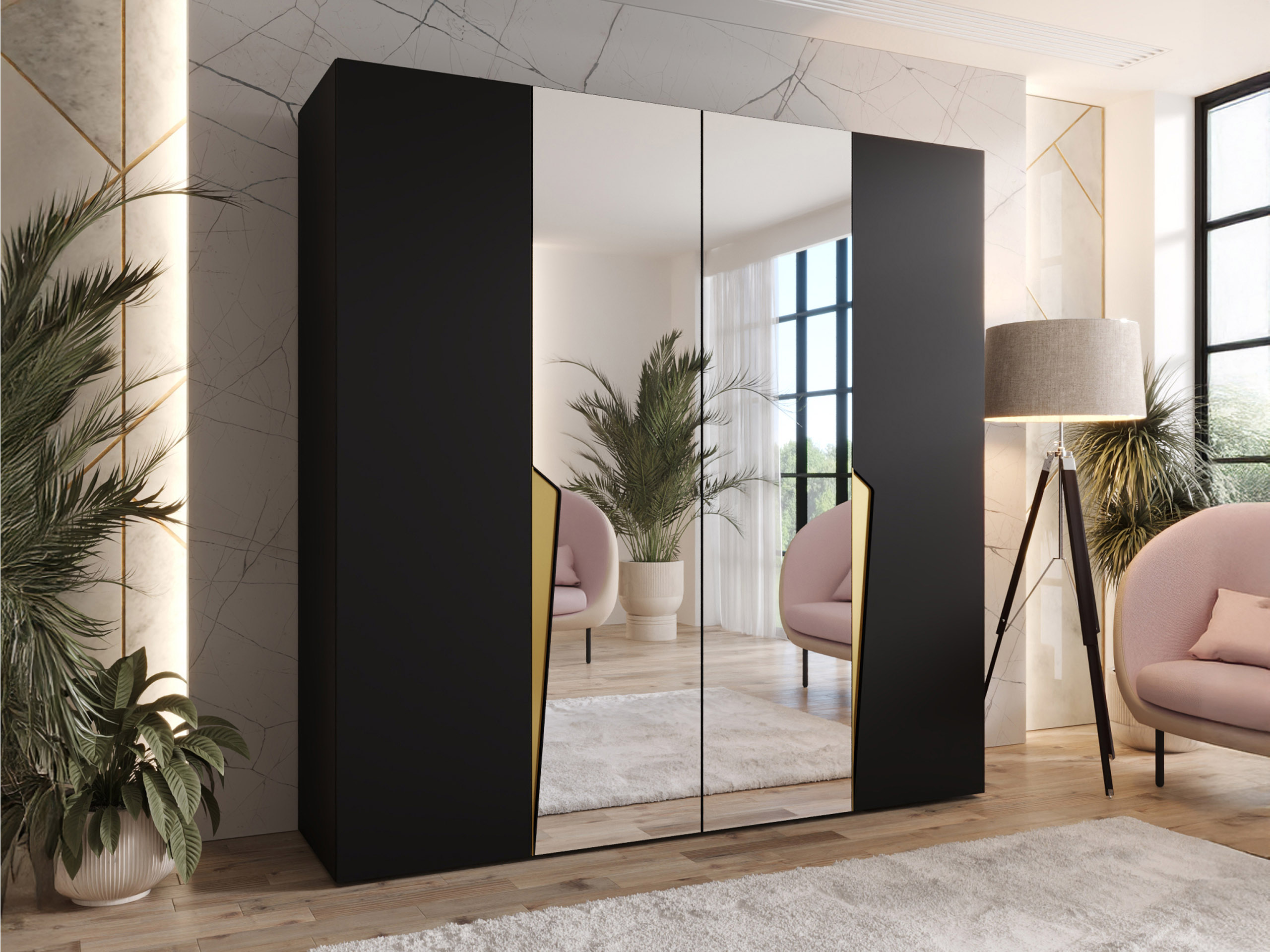 Wardrobe Hartford 610 (Black)