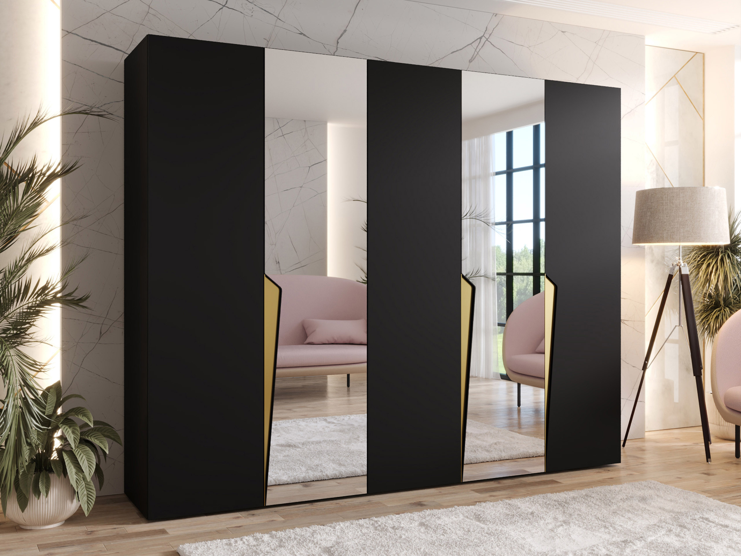 Wardrobe Hartford 611 (Black)