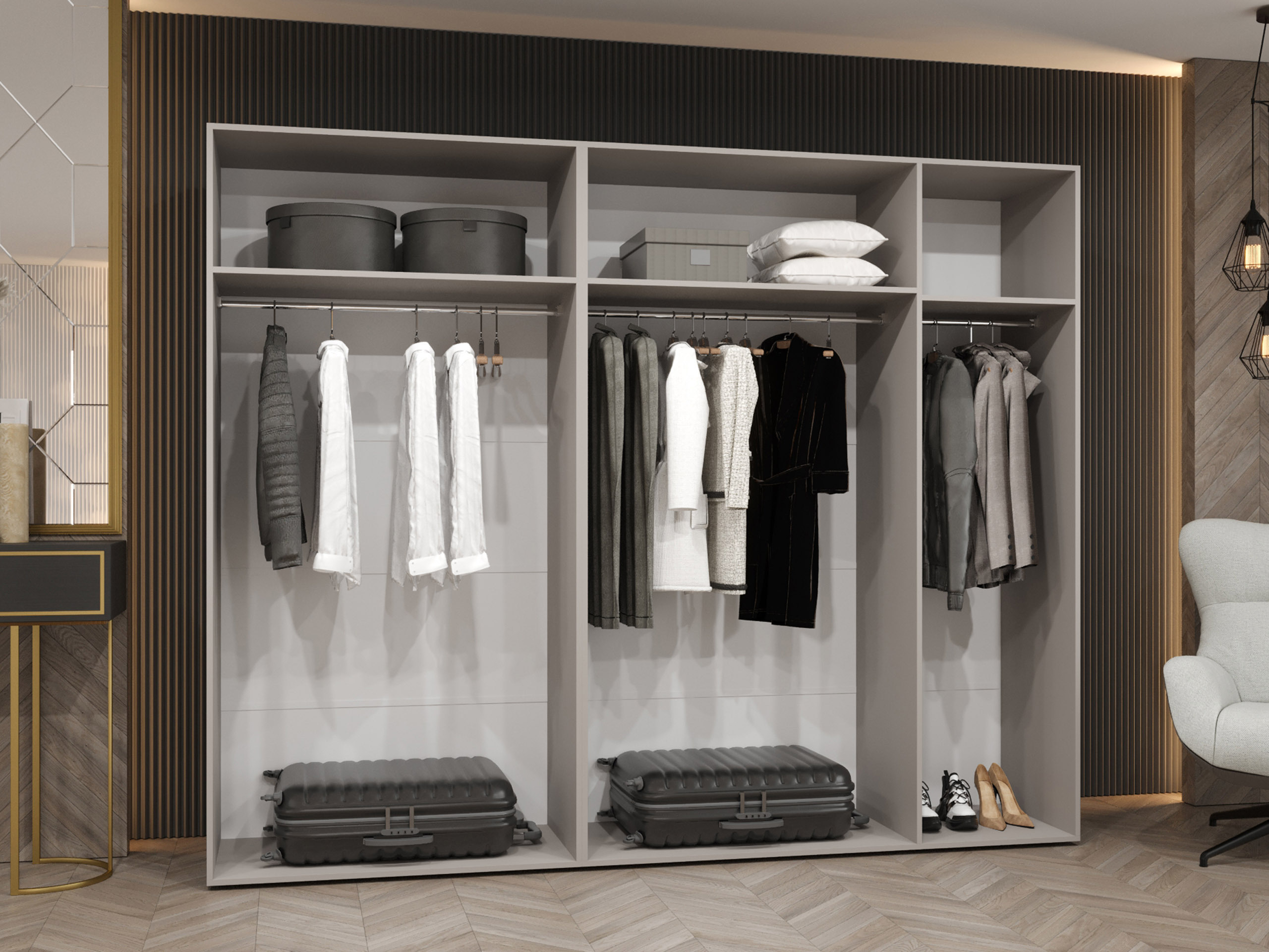 Wardrobe Hartford 611 (Black)