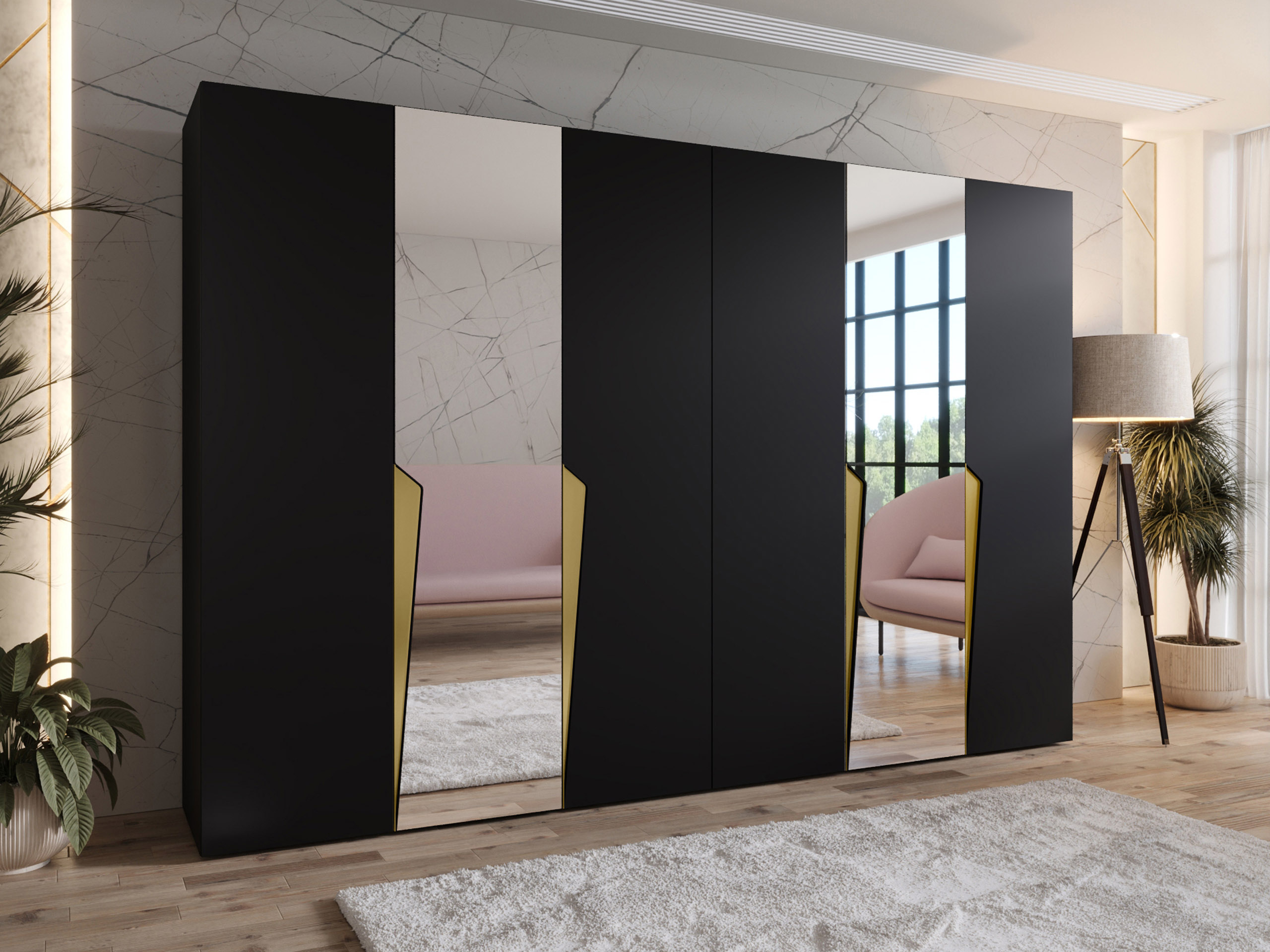 Wardrobe Hartford 612 (Black)