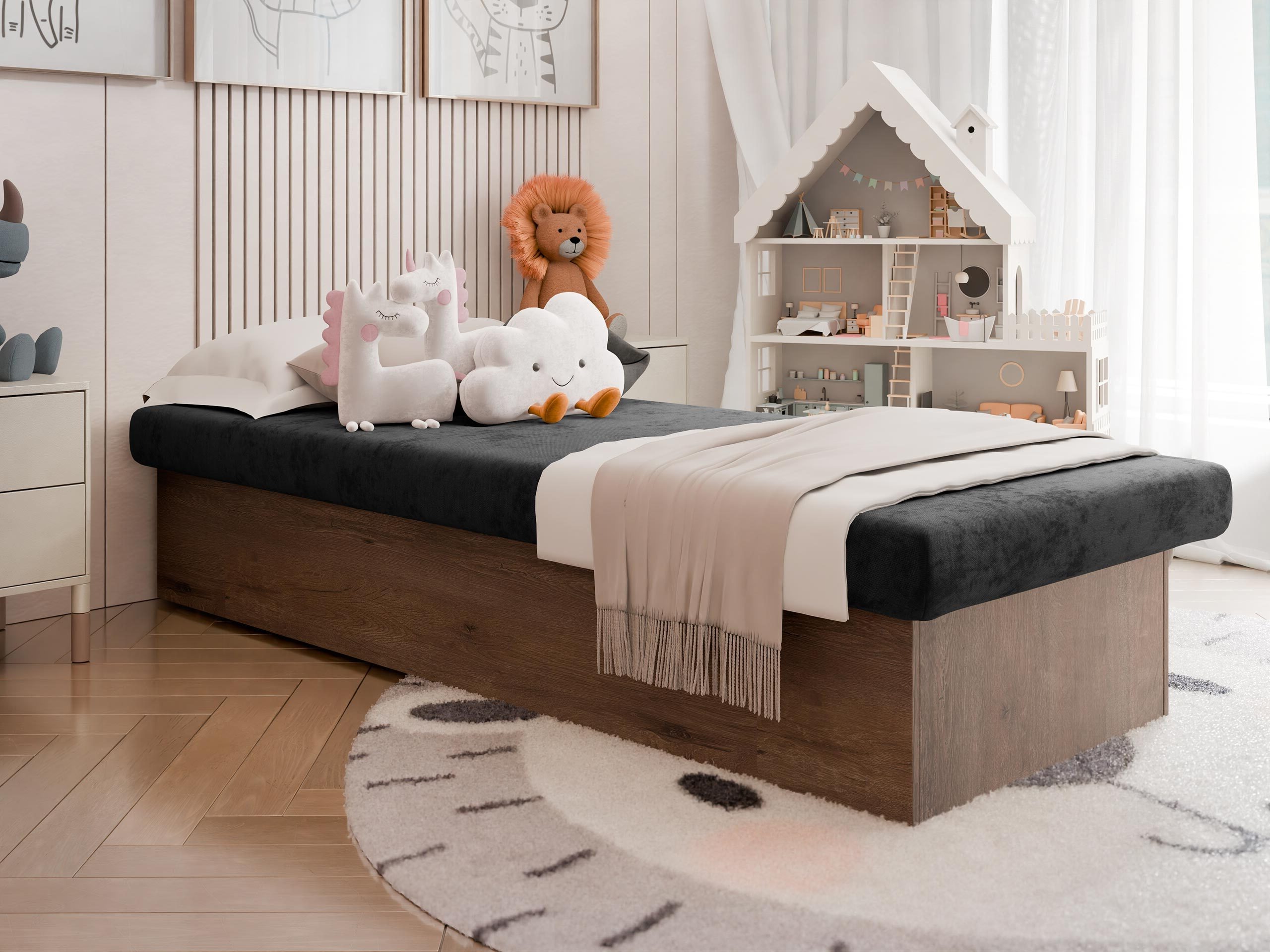 Bed Dover 100 (Dark ash)