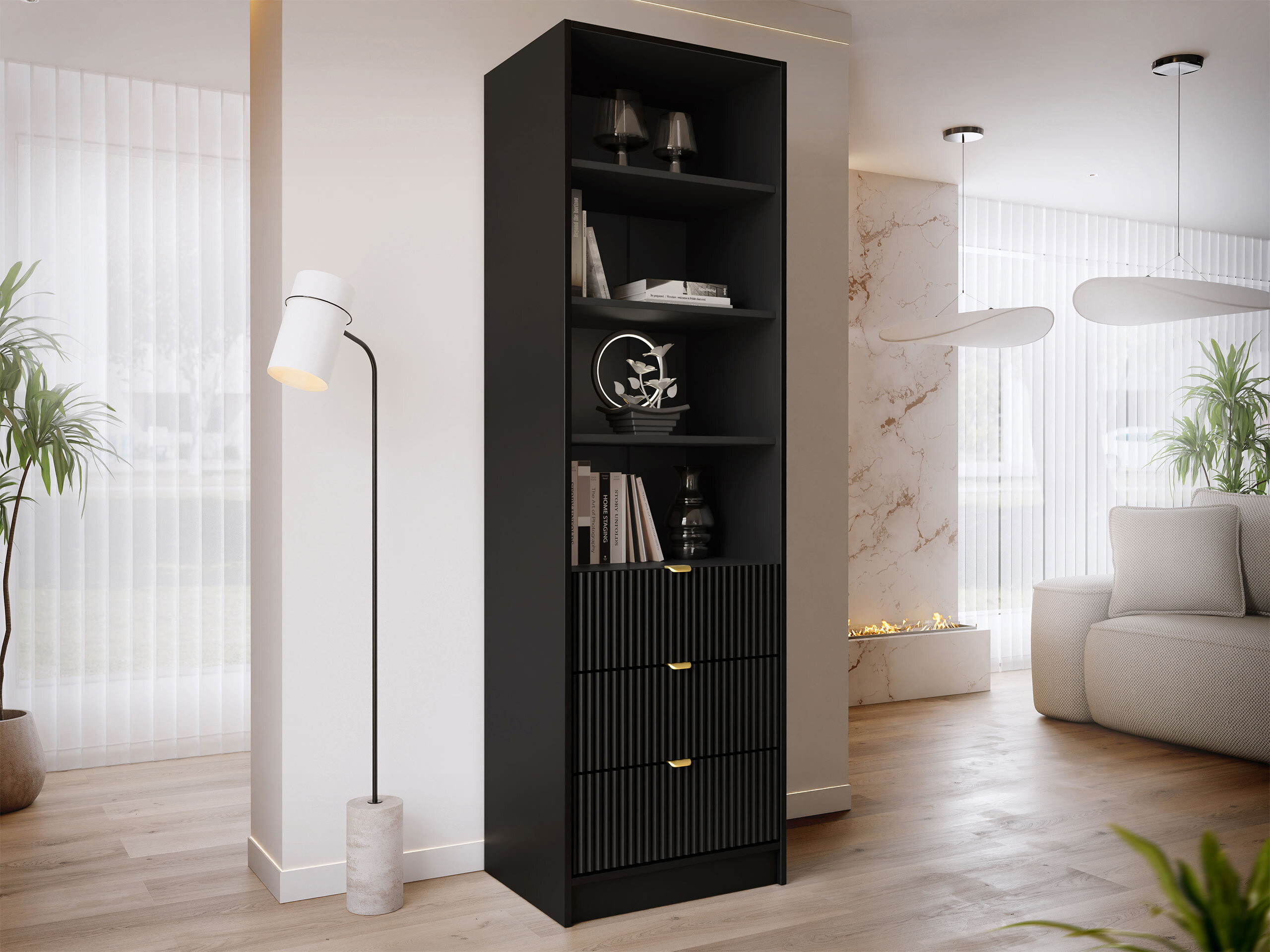 Bookcase Comfivo Papilio (Black)