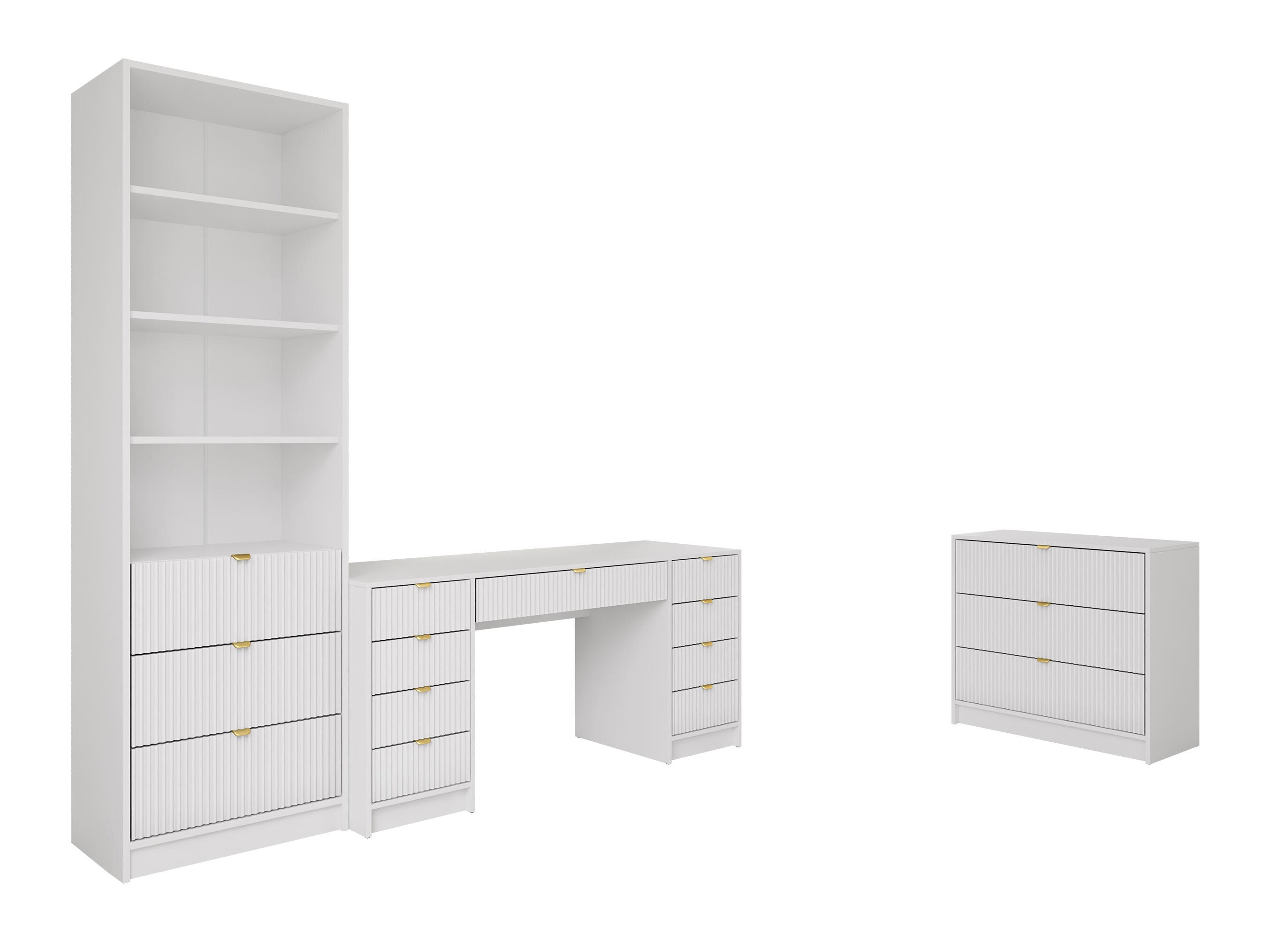 Home office set Comfivo Papilio VI (White)