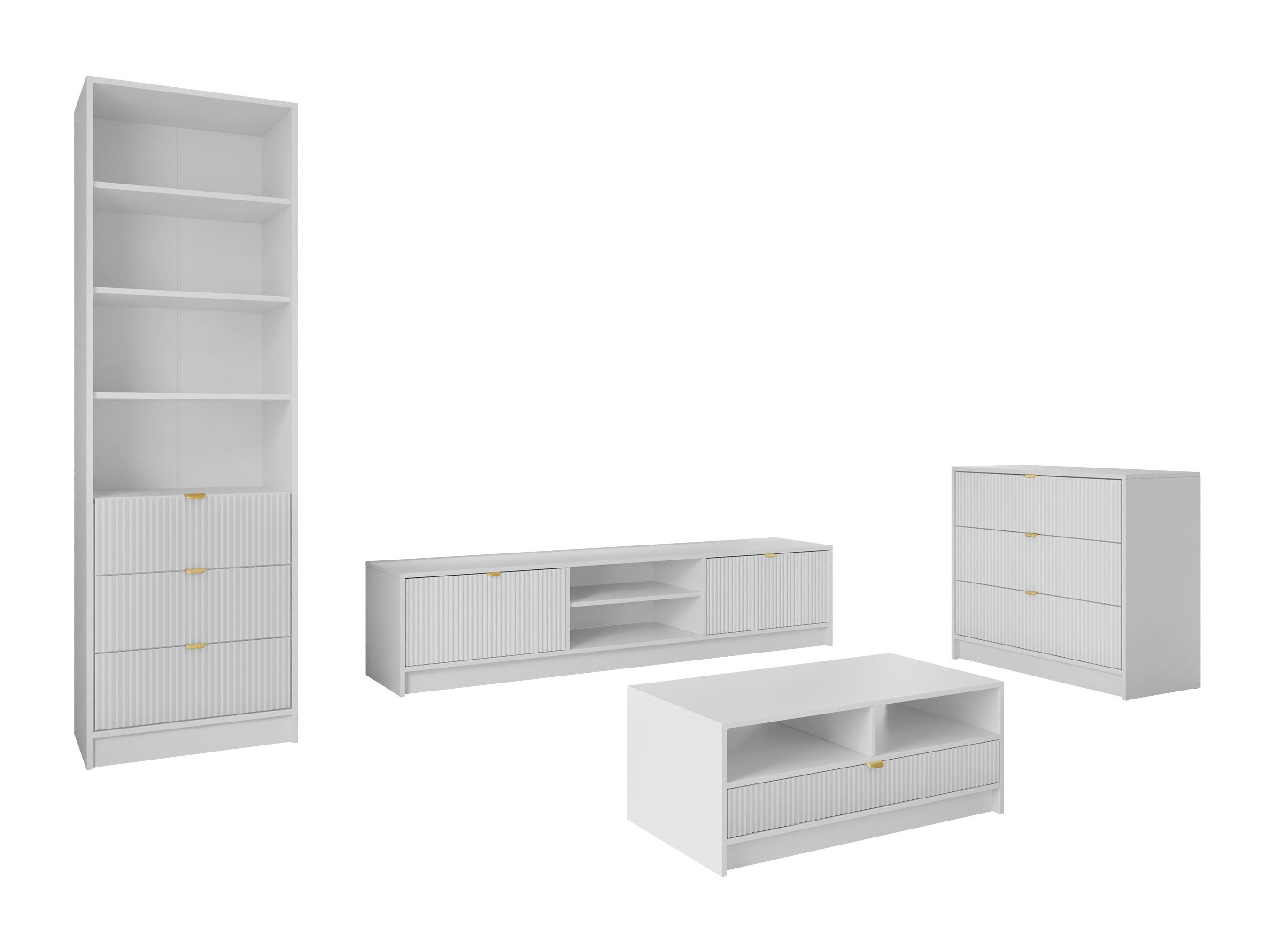 Living room set Comfivo Papilio VII (White)