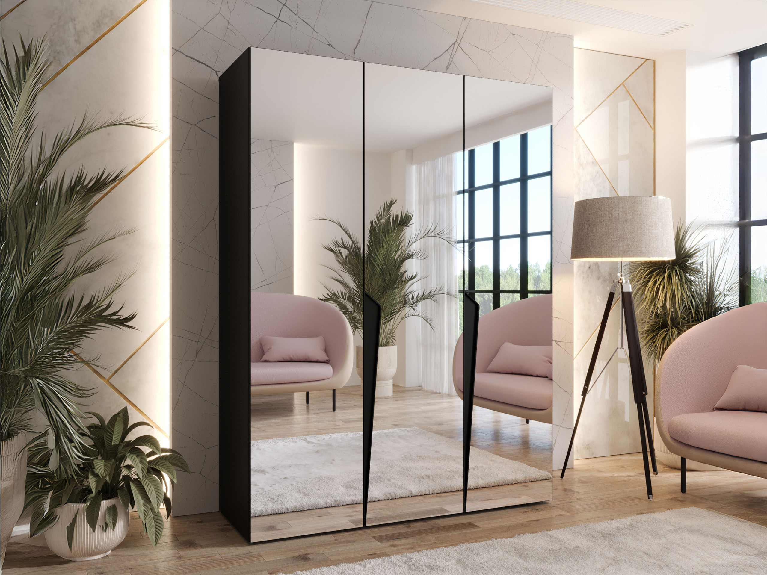 Wardrobe Hartford 614 (Black)