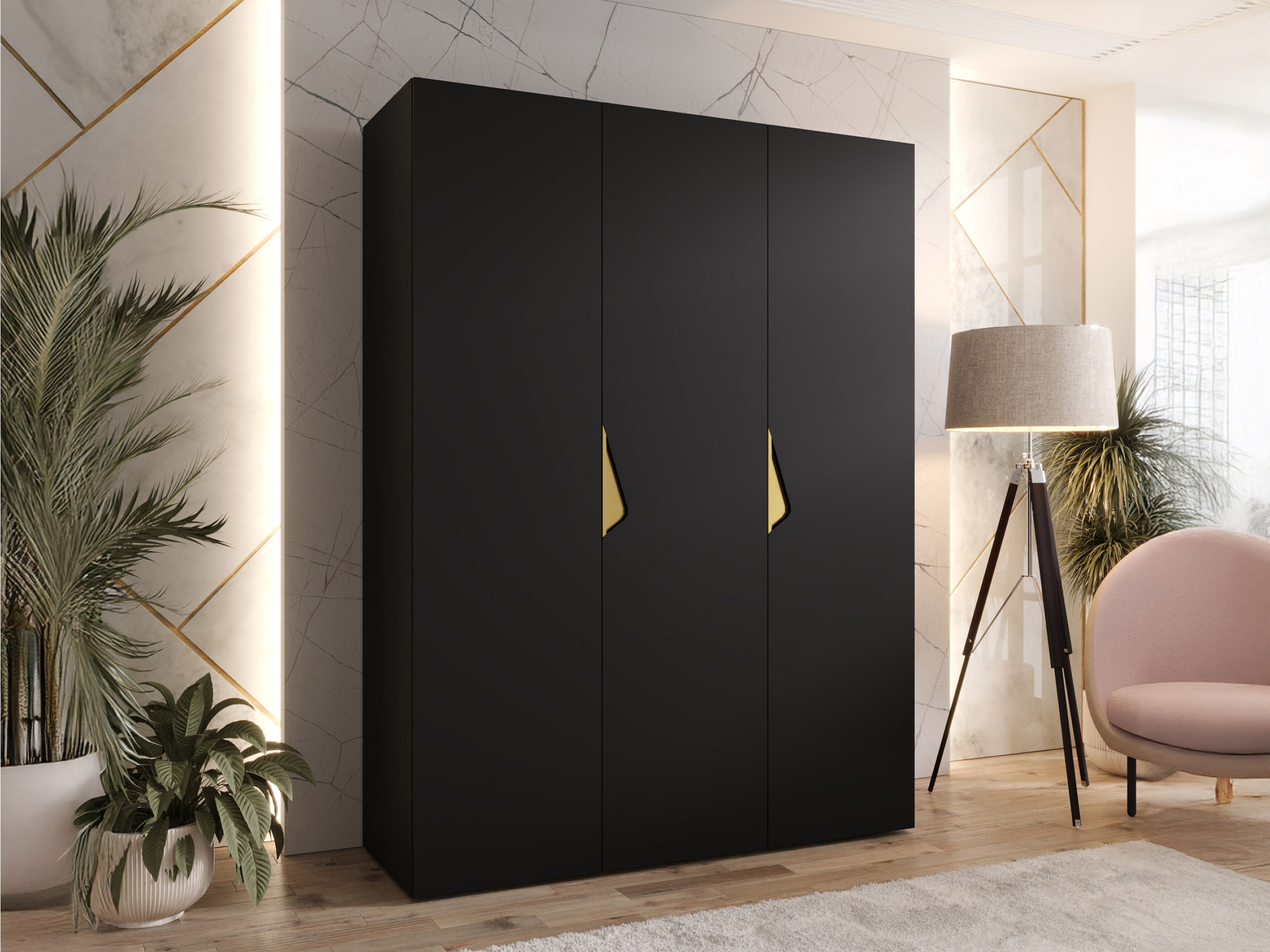 Wardrobe Hartford 619 (Black)