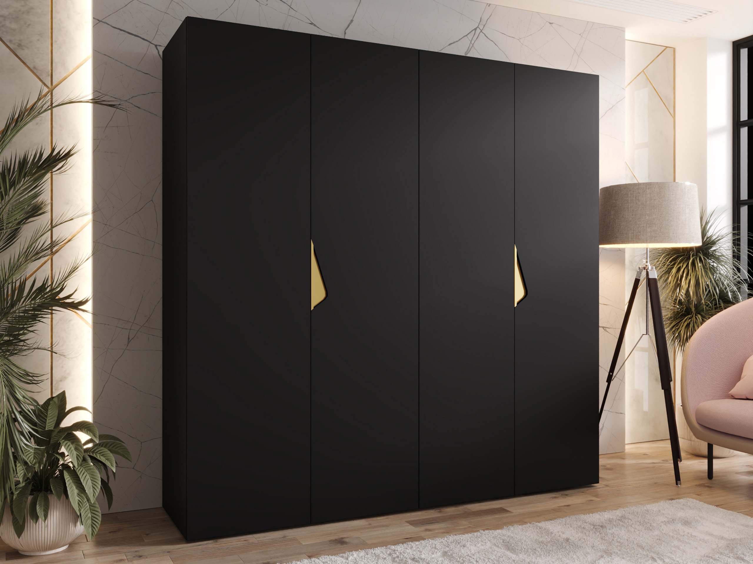 Wardrobe Hartford 620 (Black)
