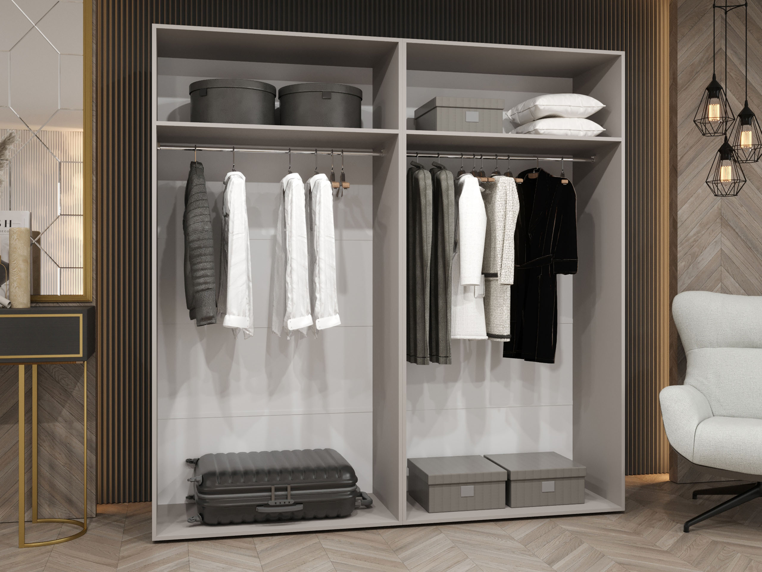 Wardrobe Hartford 625 (White)