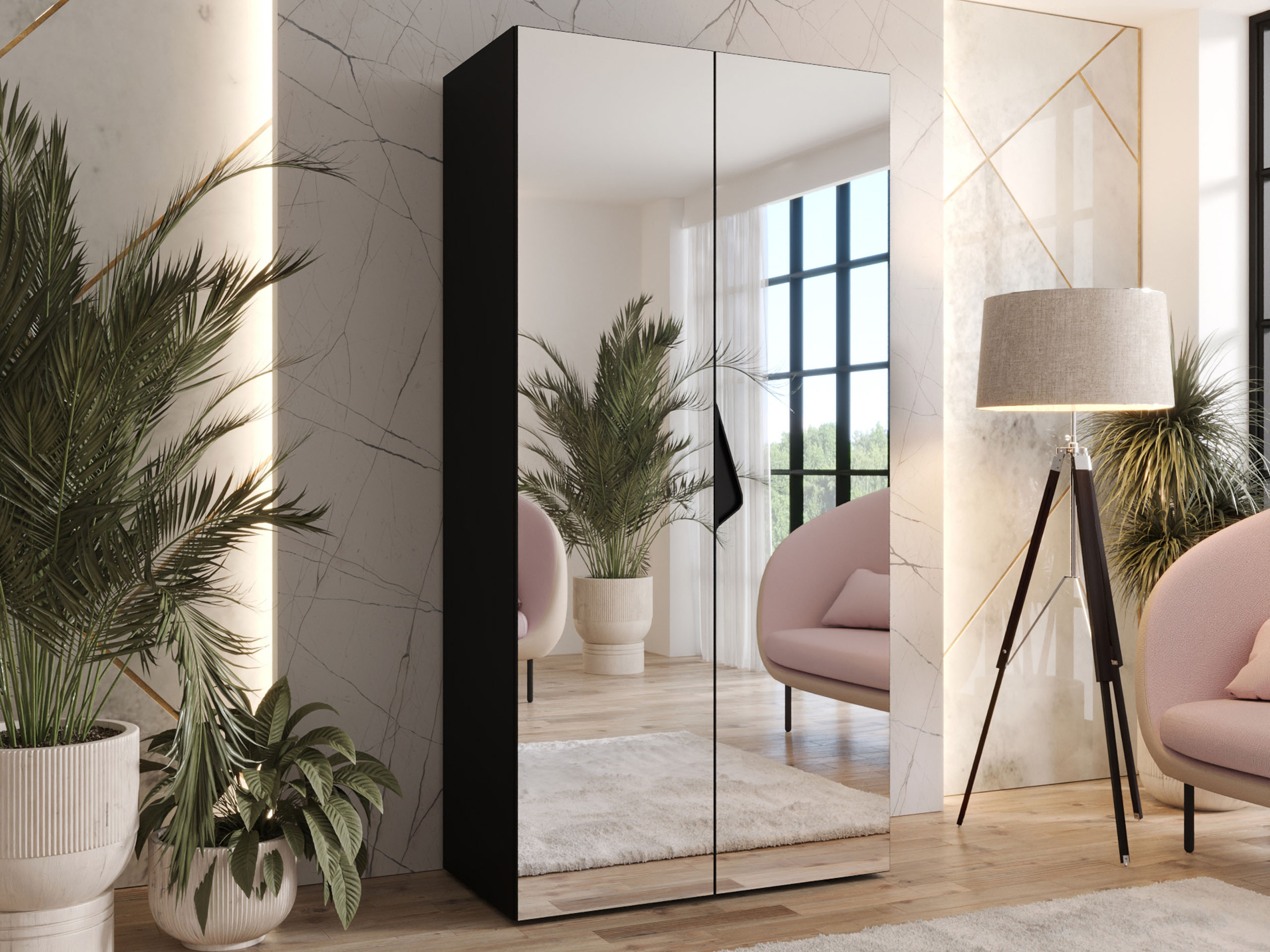 Wardrobe Hartford 628 (Black)