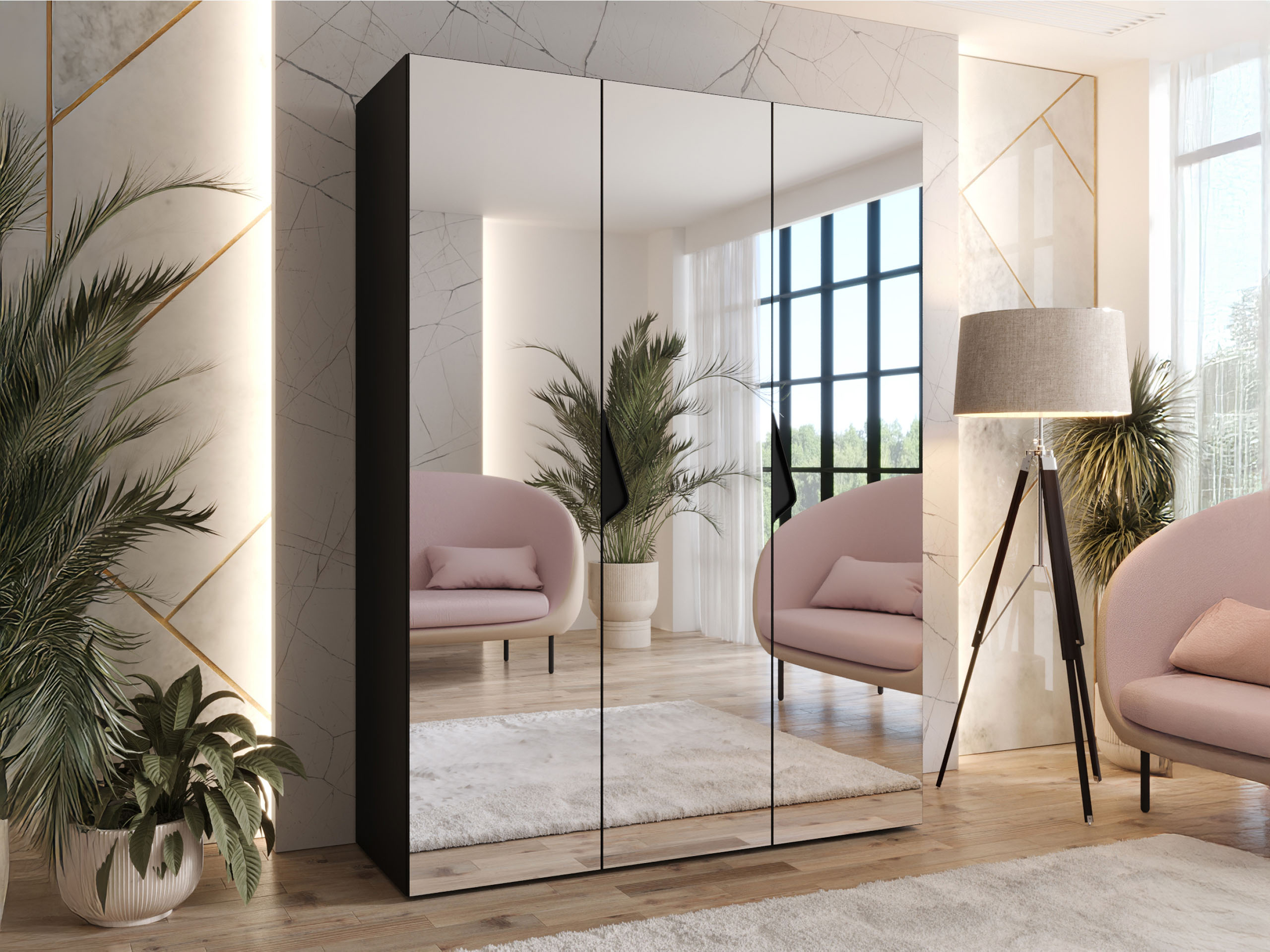 Wardrobe Hartford 629 (Black)