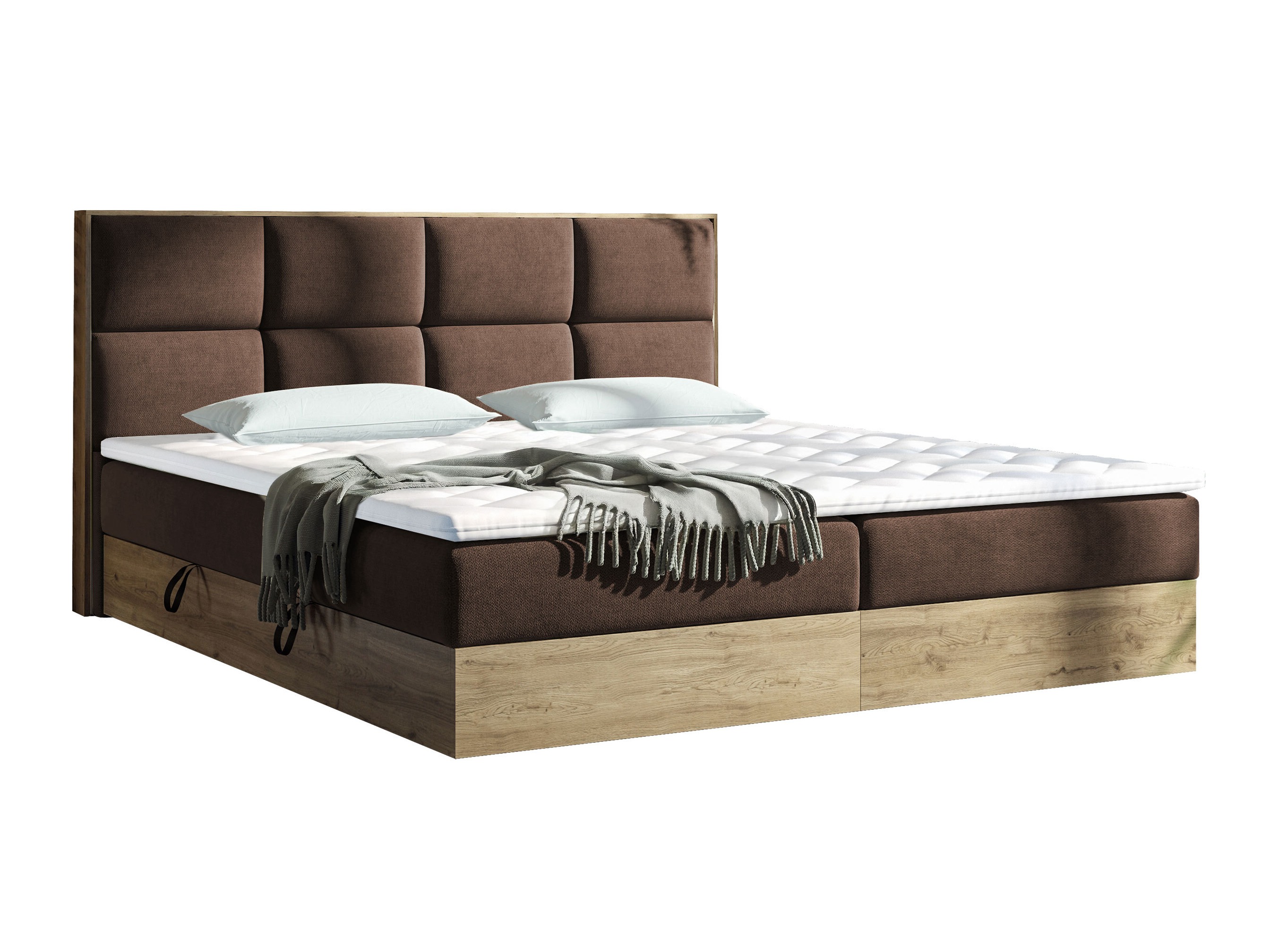Continental bed ComfiDream Miraena (Golden oak + Soro 28)
