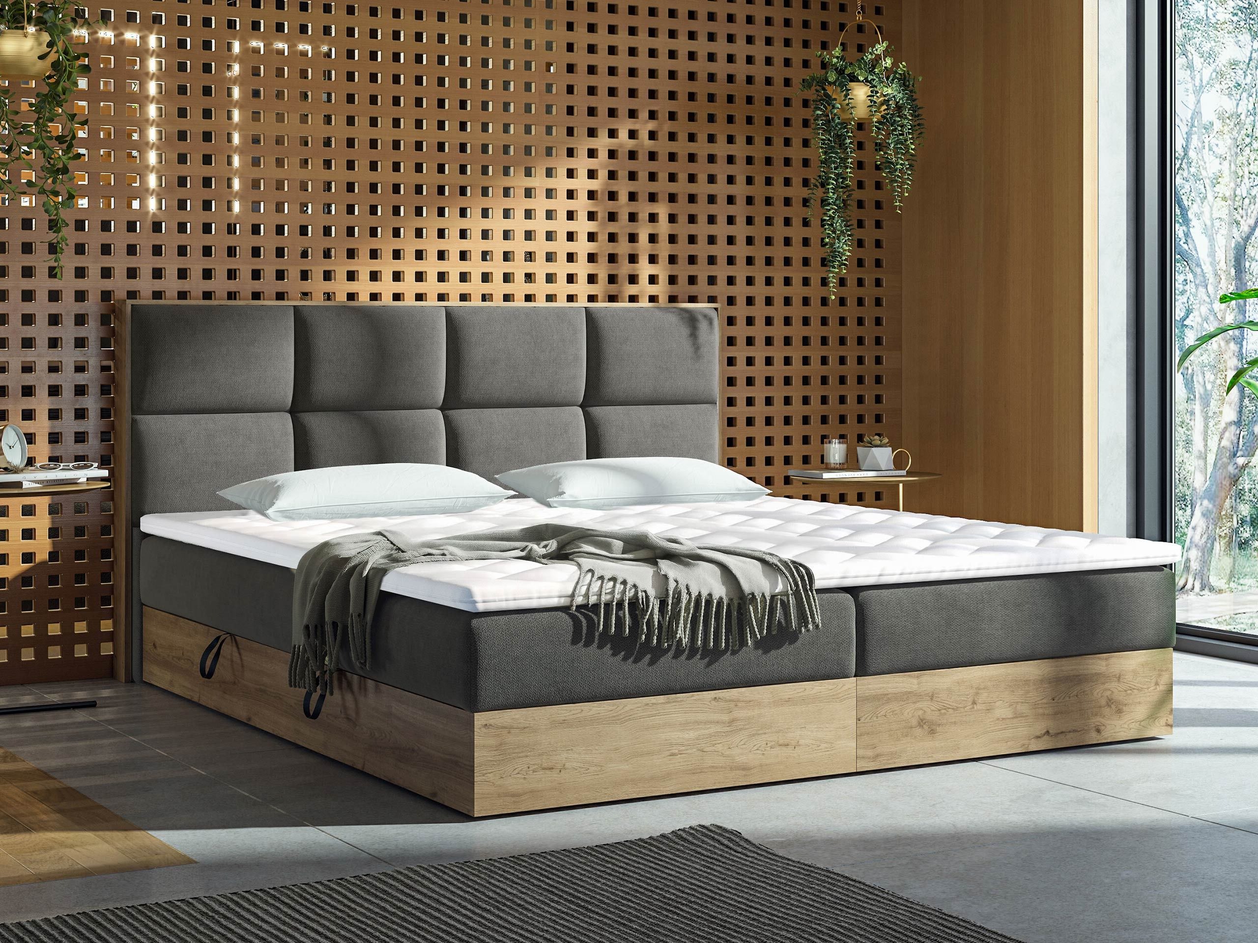 Continental bed ComfiDream Miraena (Golden oak + Soro 97)