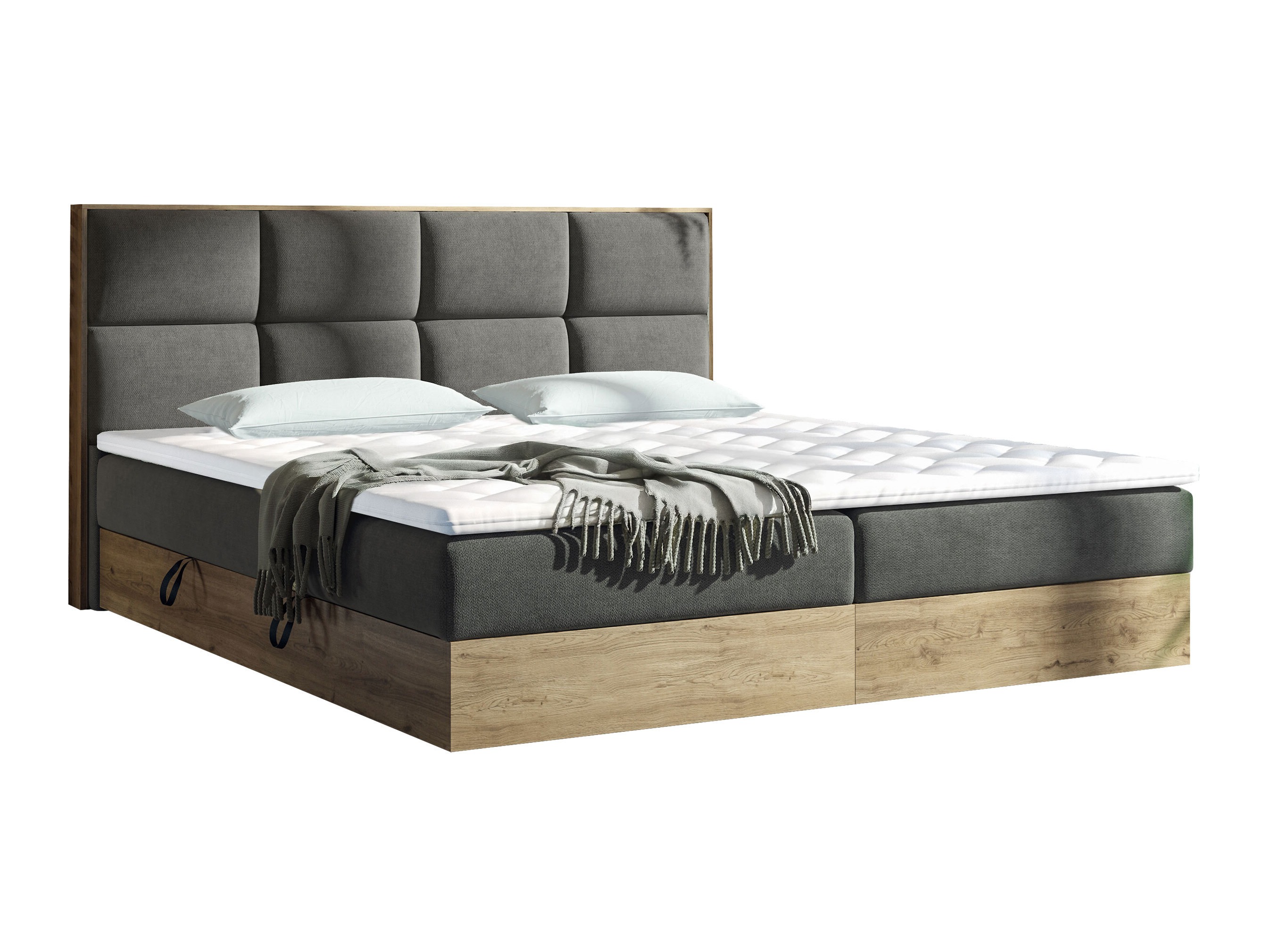 Continental bed ComfiDream Miraena (Golden oak + Soro 97)