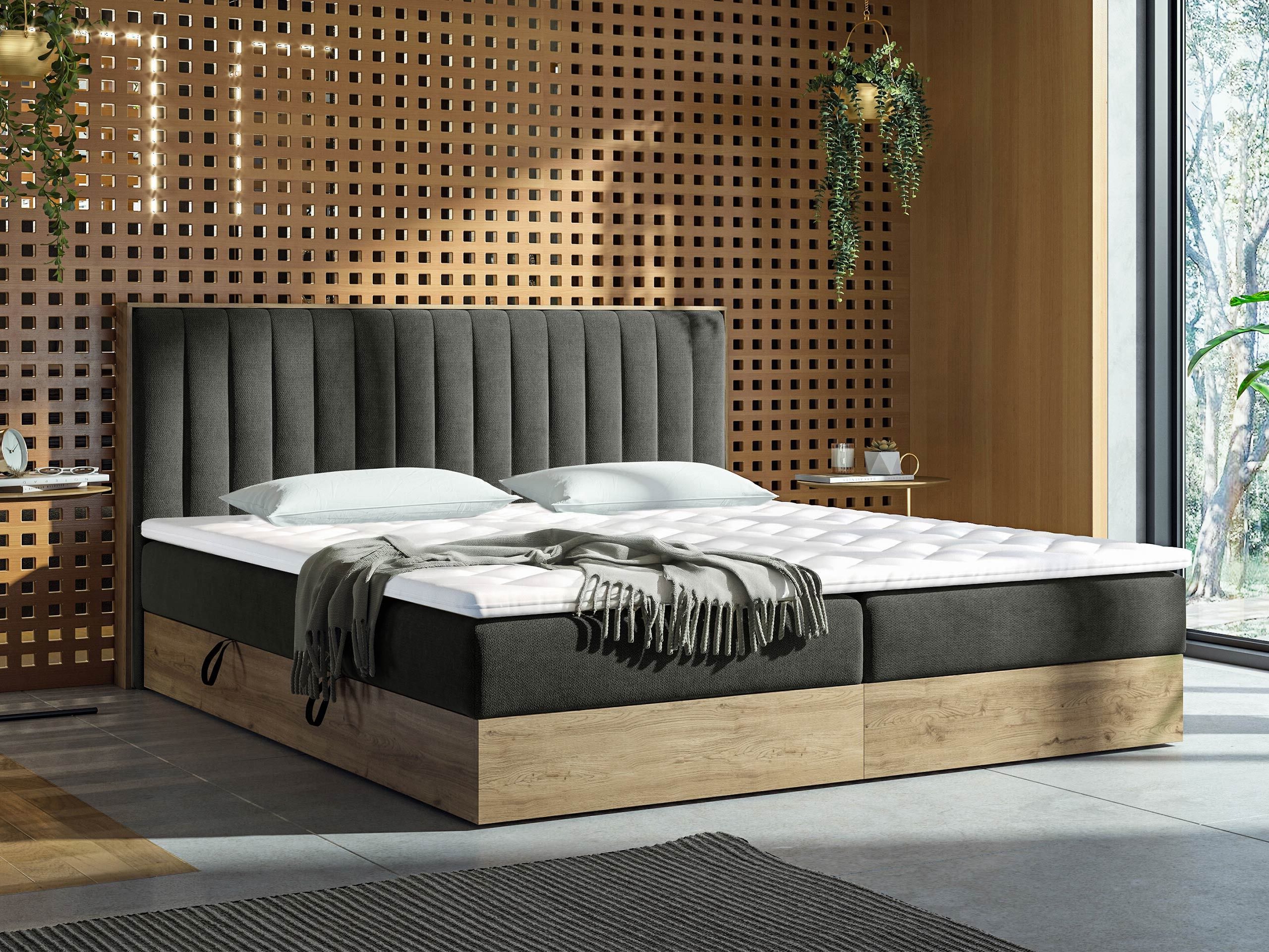 Continental bed ComfiDream Odelra (Golden oak + Soro 24)