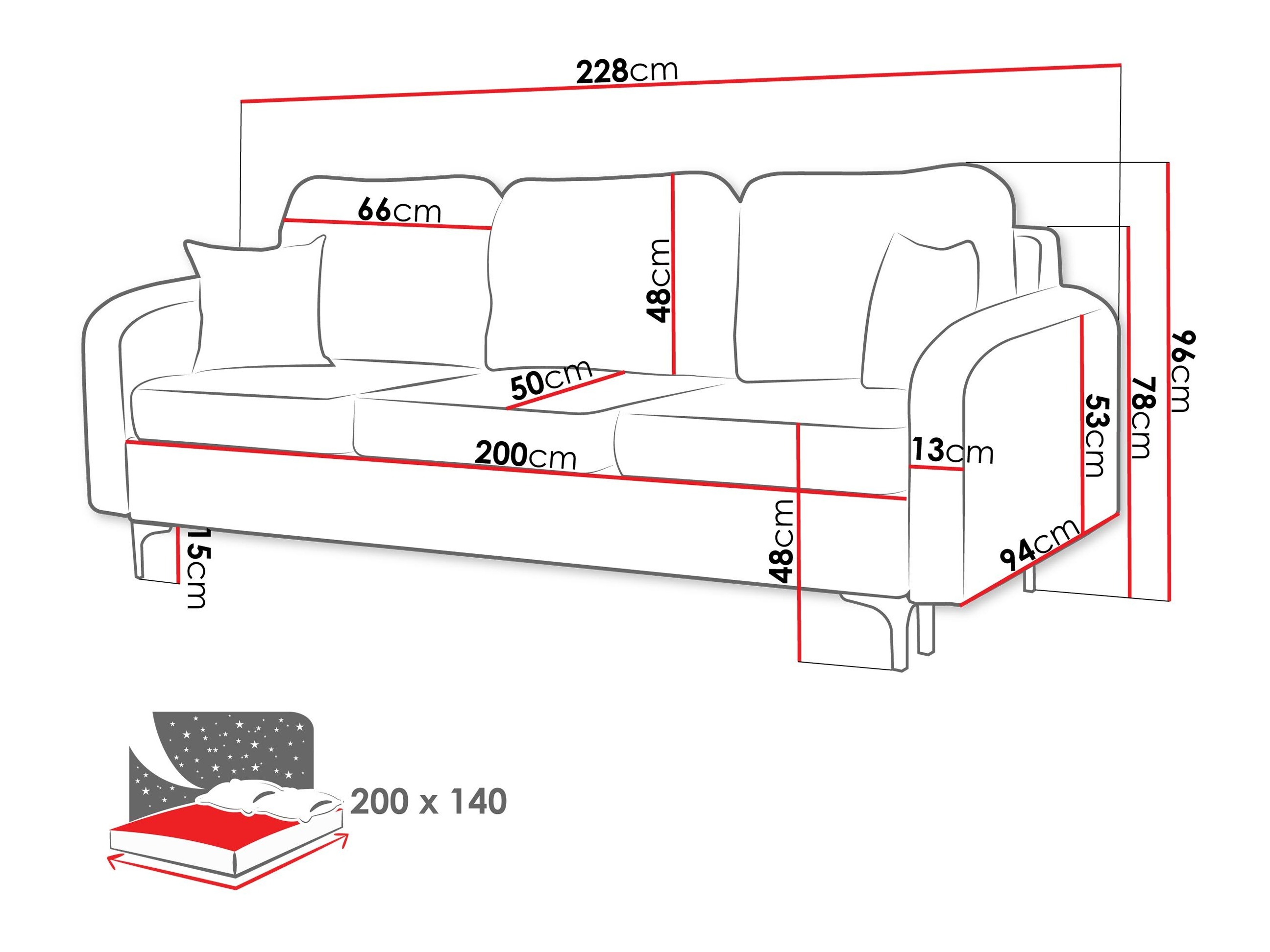 Sofa bed Torlua 102 (Manila 19)
