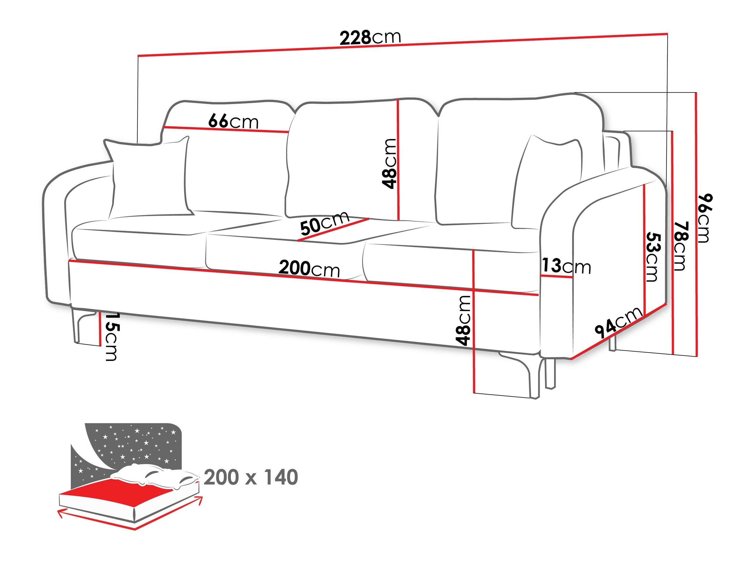 Sofa bed Torlua 102 (Manila 35)