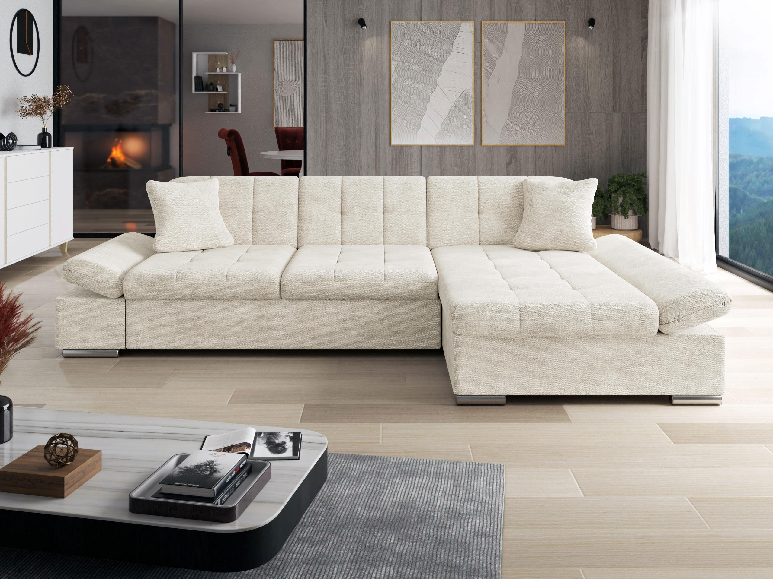 Corner sofa Comfivo Sanitas I (Lumo 55)