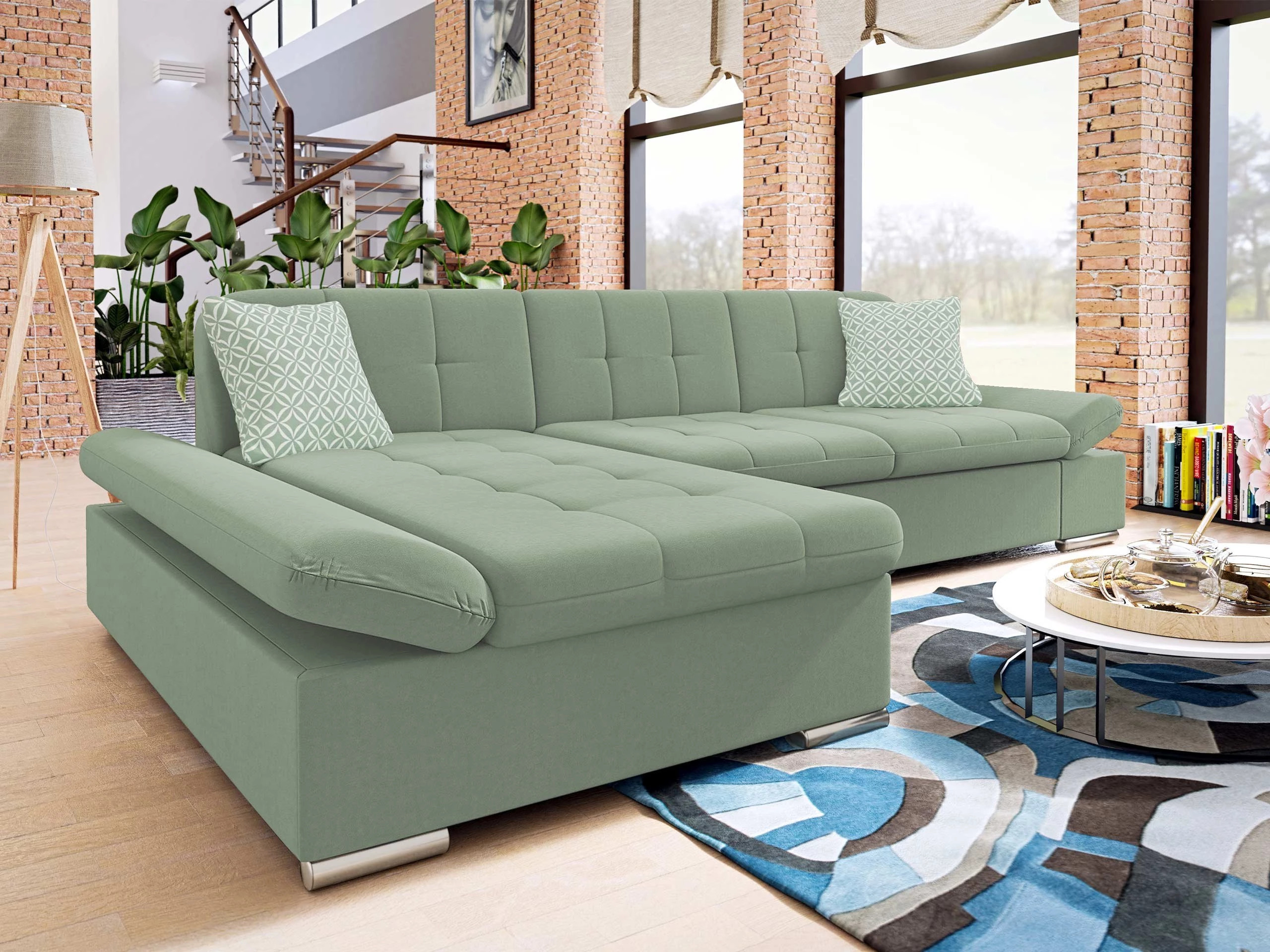 Corner sofa Comfivo Sanitas I (Uttario Velvet 2954 + Evo 29)
