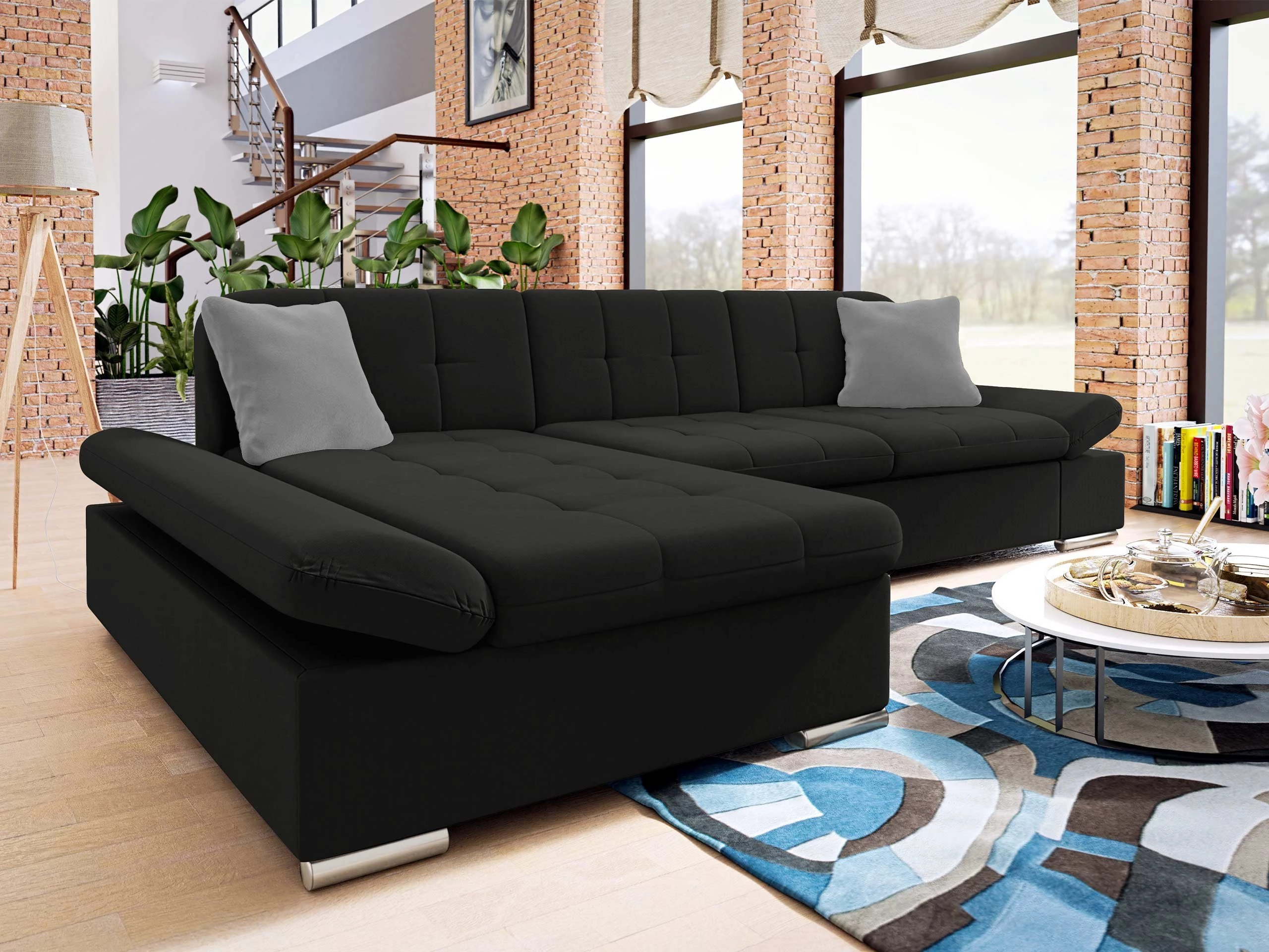 Corner sofa Comfivo Sanitas I (Uttario Velvet 2980 + Uttario Velvet 2972)