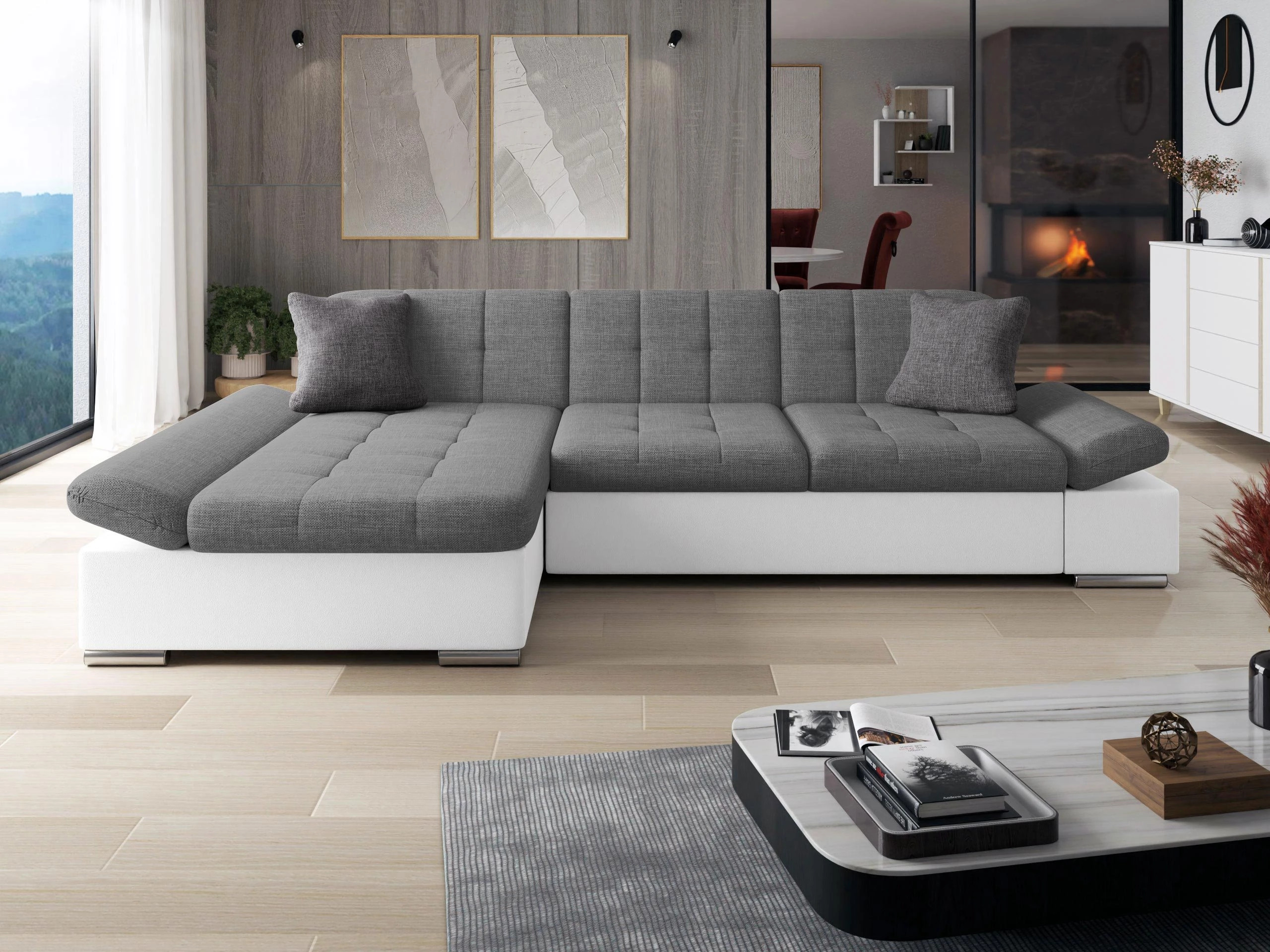 Corner sofa Comfivo Serenitas (Soft 017 + Lux 05 + Lux 06)