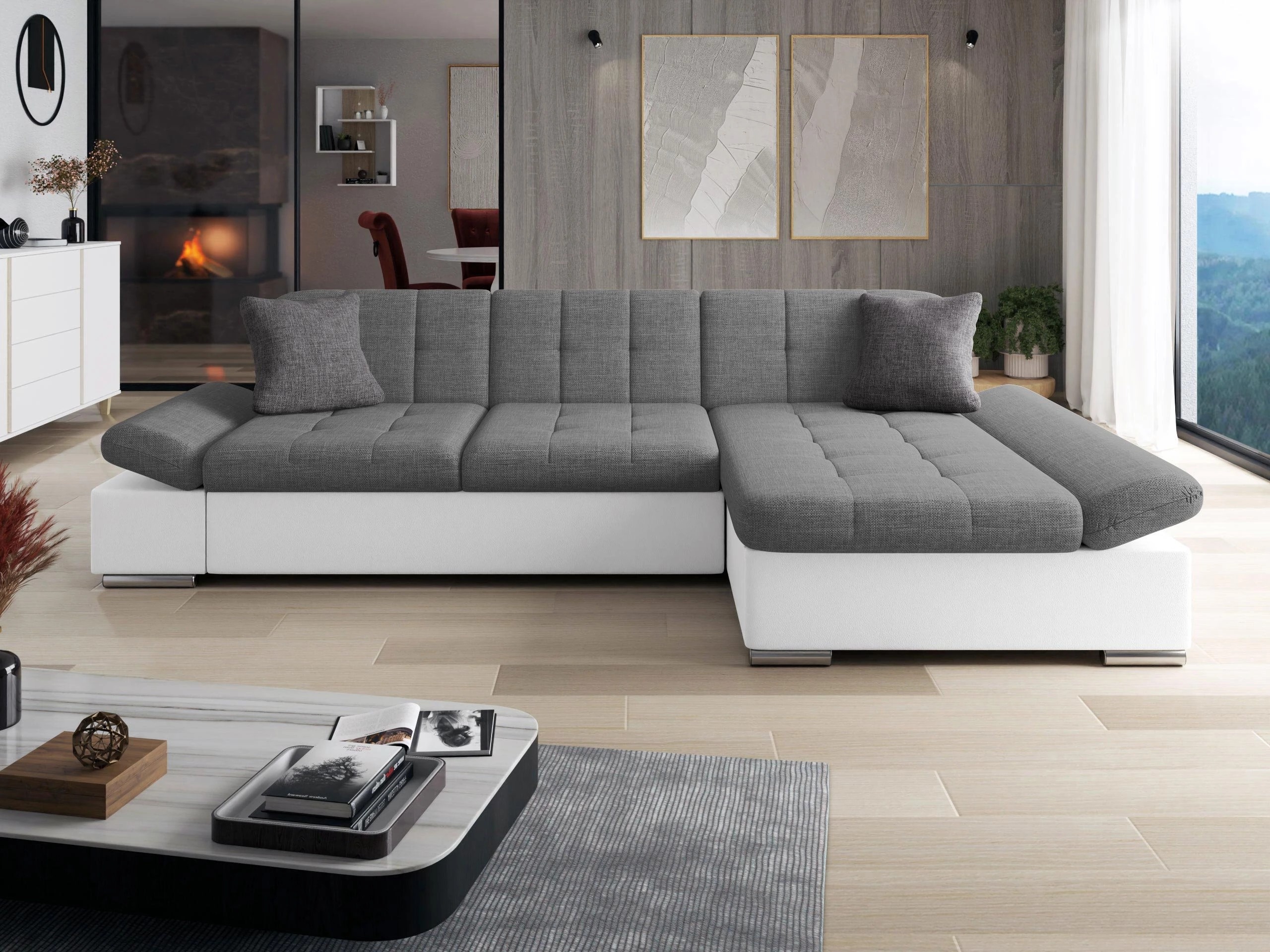 Corner sofa Comfivo Serenitas (Soft 017 + Lux 05 + Lux 06)