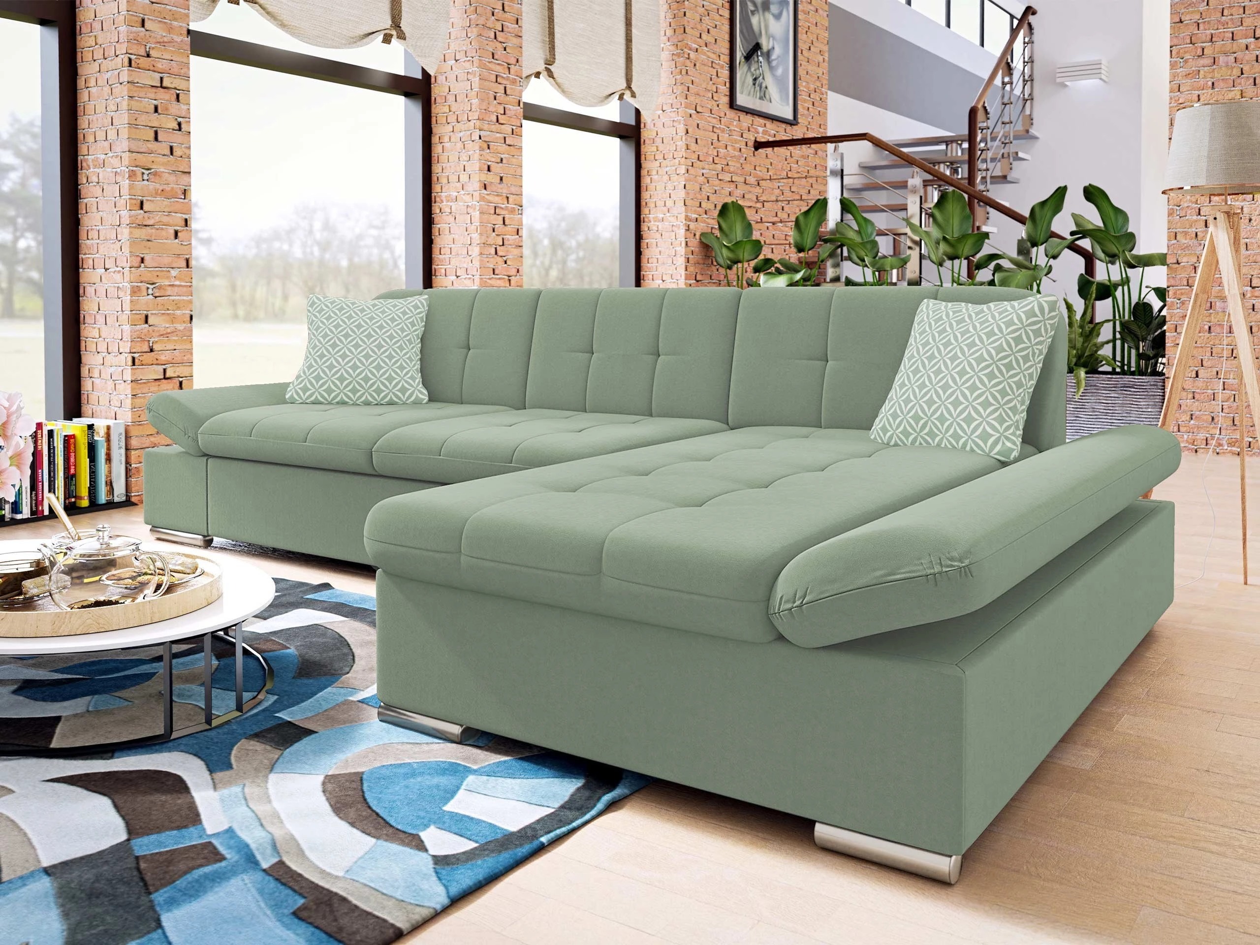 Corner sofa Comfivo Serenitas (Uttario Velvet 2954 + Evo 29)