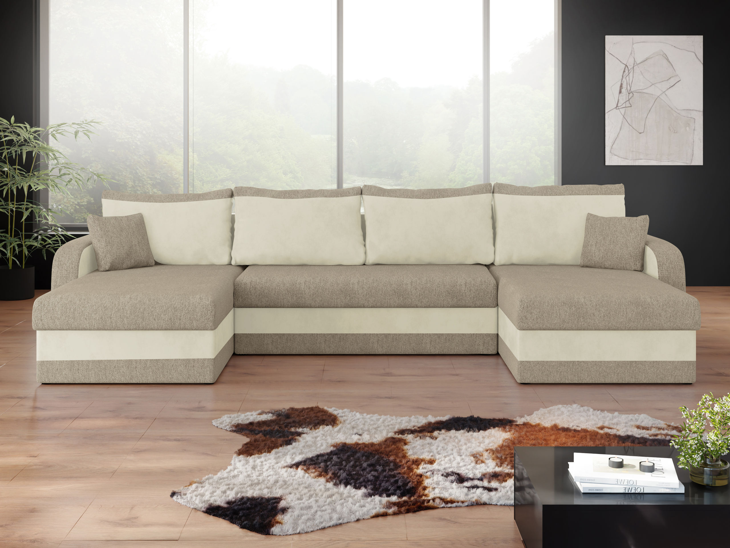 Corner sofa Comfivo Melissa III (Matana 17 + Polo 872)