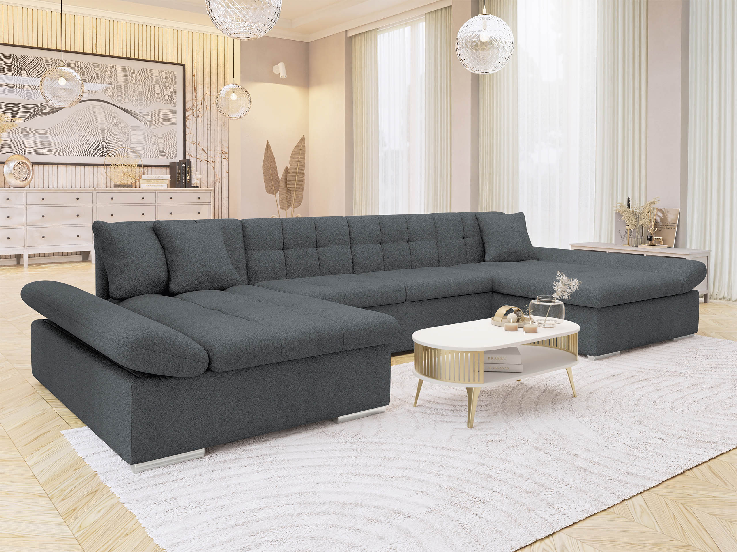 Corner sofa Comfivo Ficus (Coral 80)