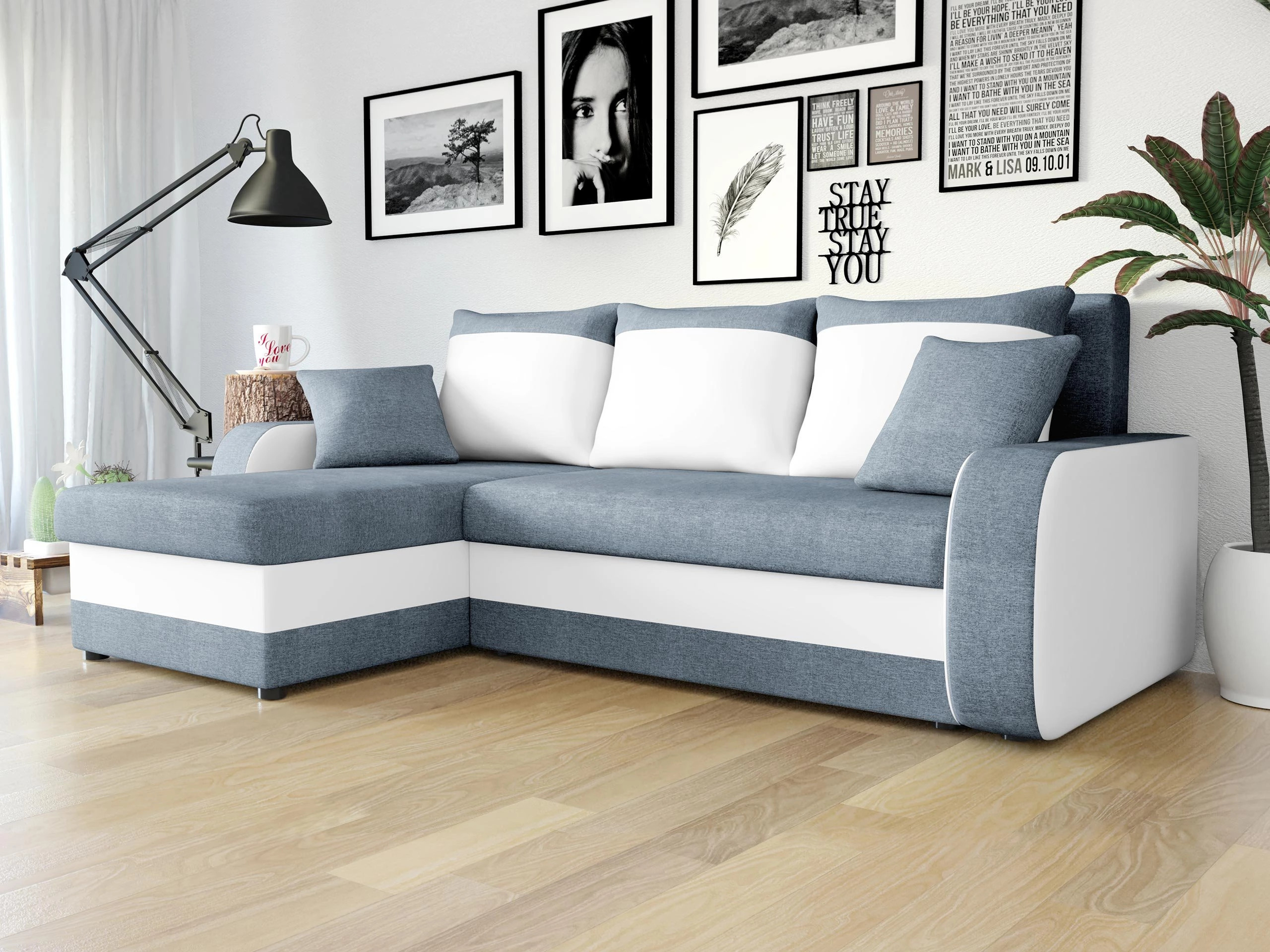 Corner sofa Comfivo Melissa (Bristol 2442 + Soft 017)