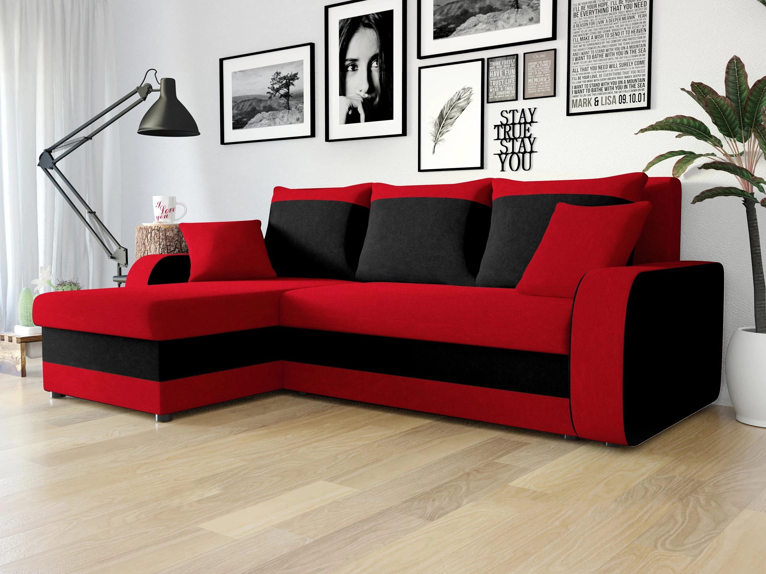 Corner sofa Comfivo Melissa (Mikrofaza 22 + Mikrofaza 15)
