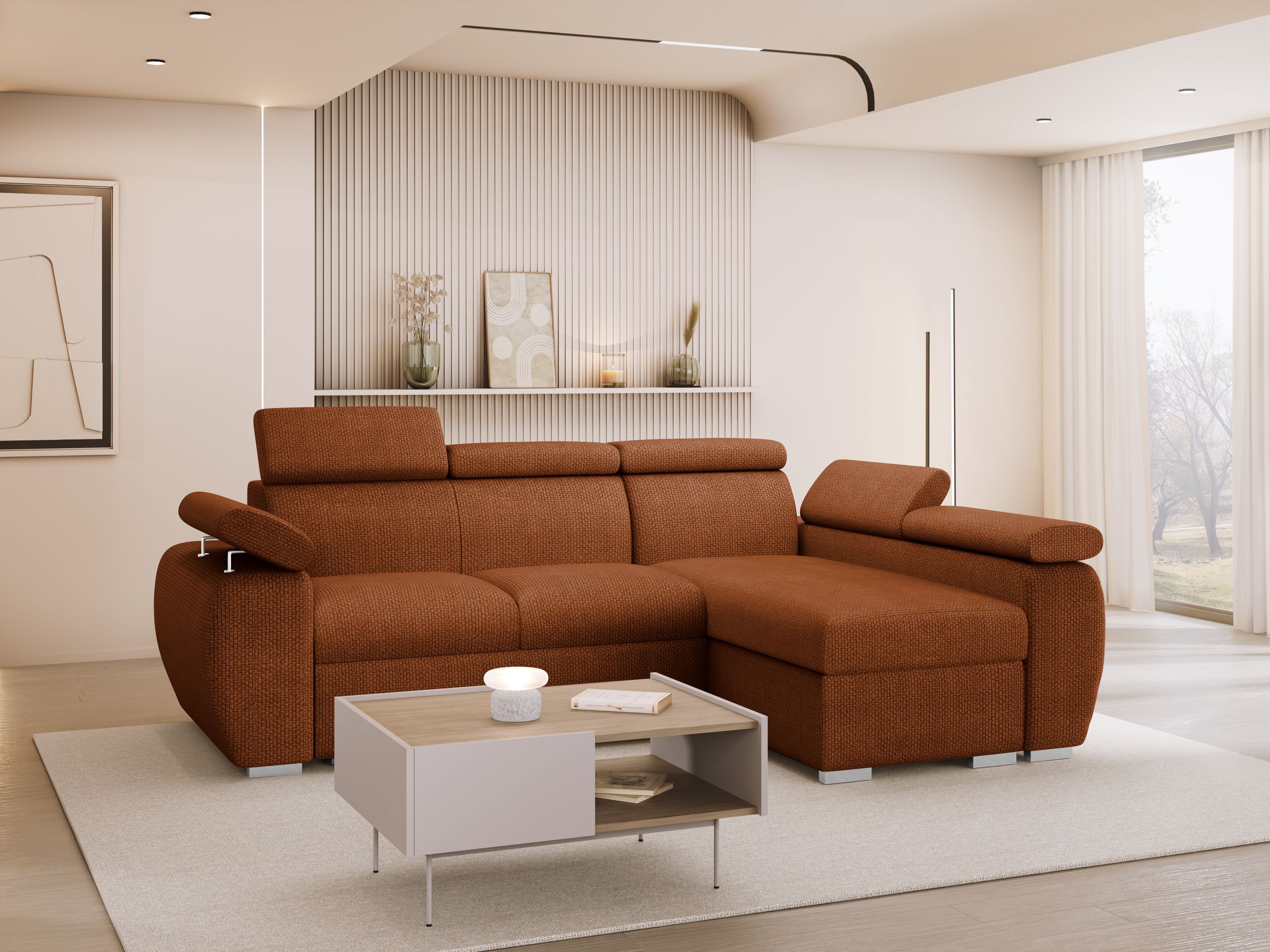 Corner sofa Columbus 132 (Flow 09)