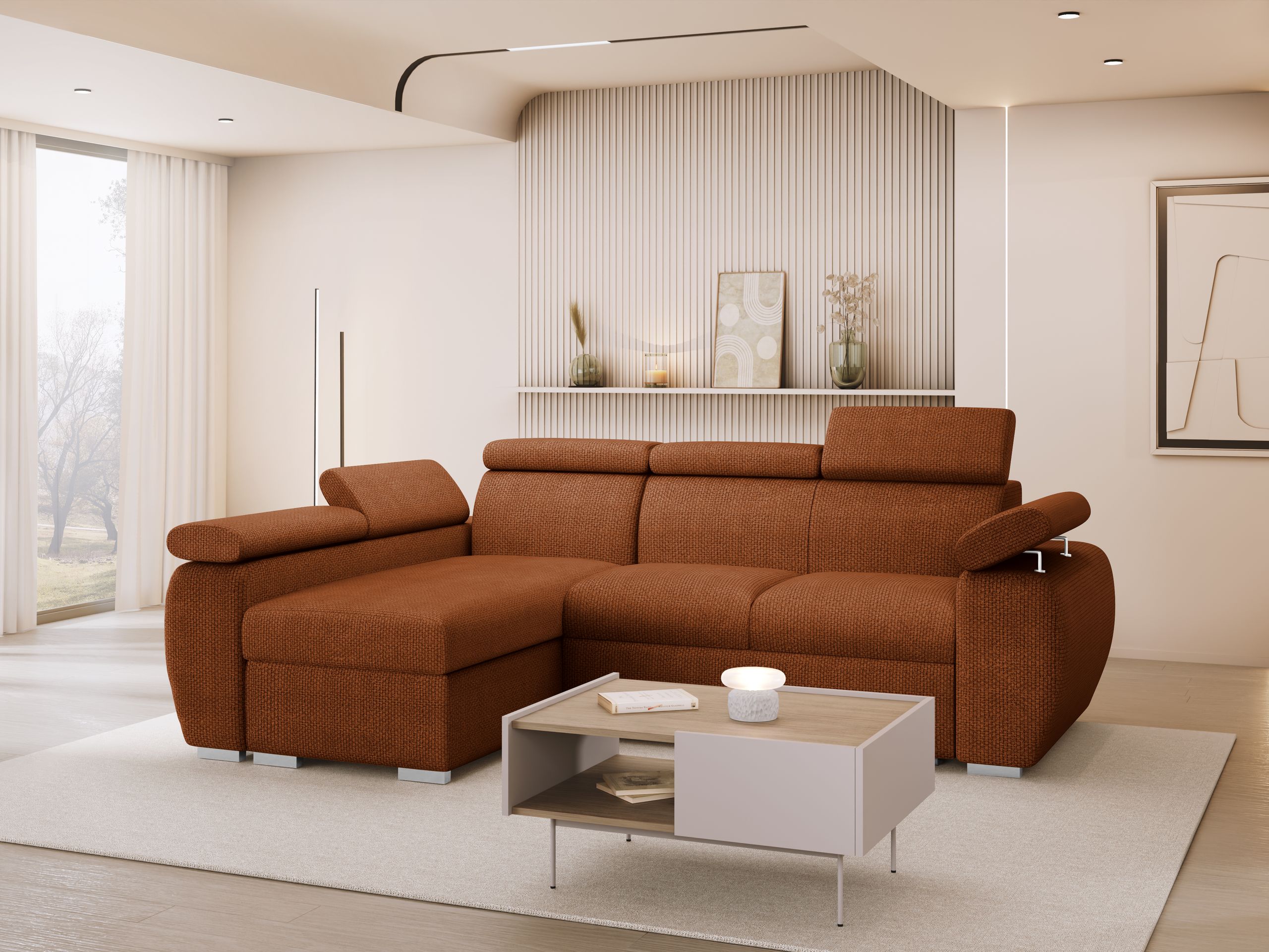 Corner sofa Columbus 132 (Flow 09)