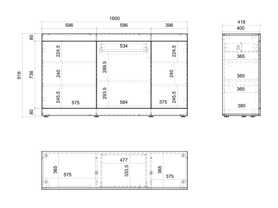Chest of drawers Orlcali 102