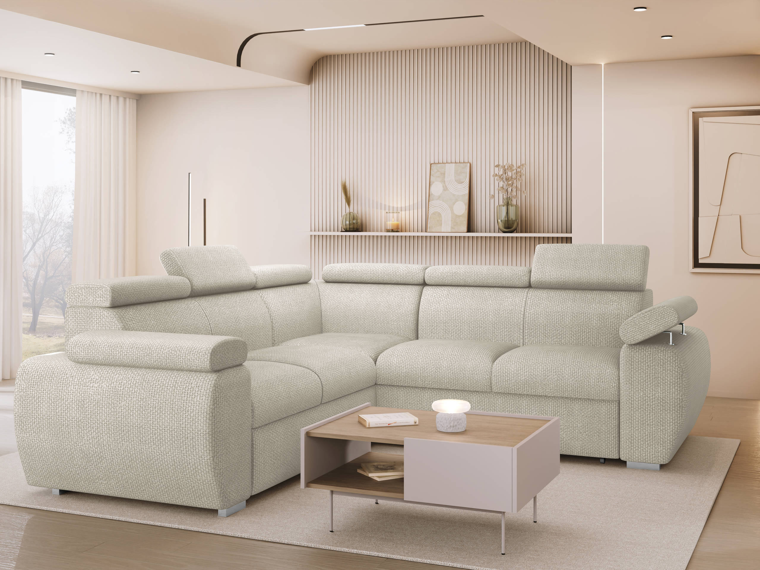 Corner sofa Columbus 215 (Flow 03)