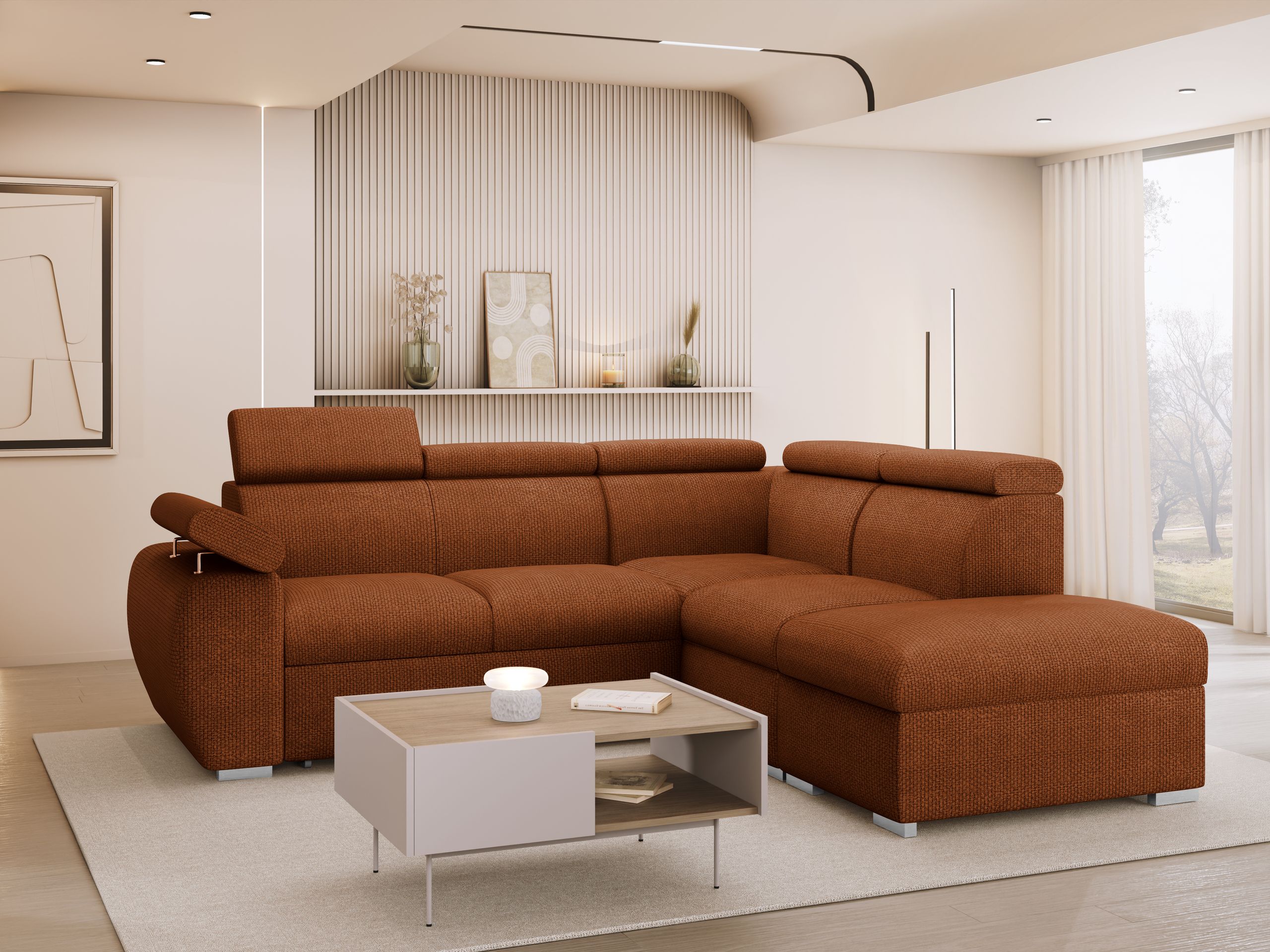 Corner sofa Columbus 228 (Flow 09)