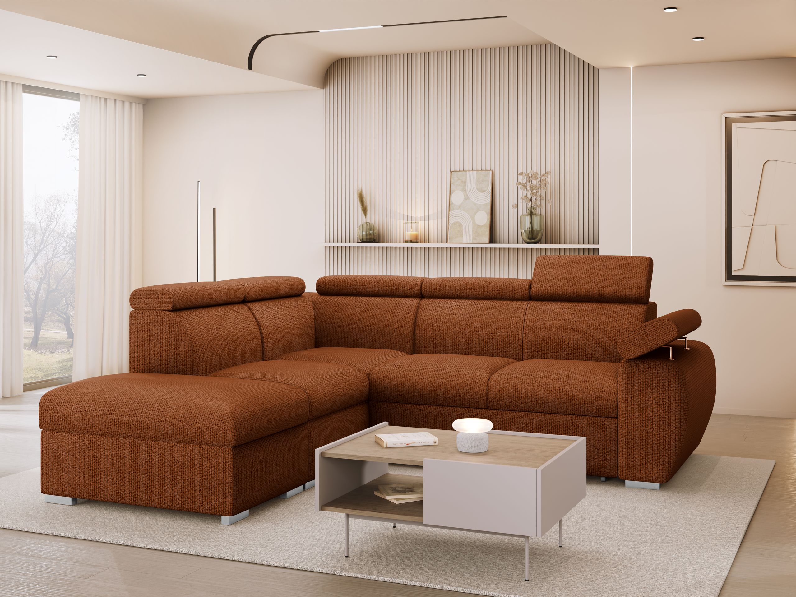 Corner sofa Columbus 228 (Flow 09)