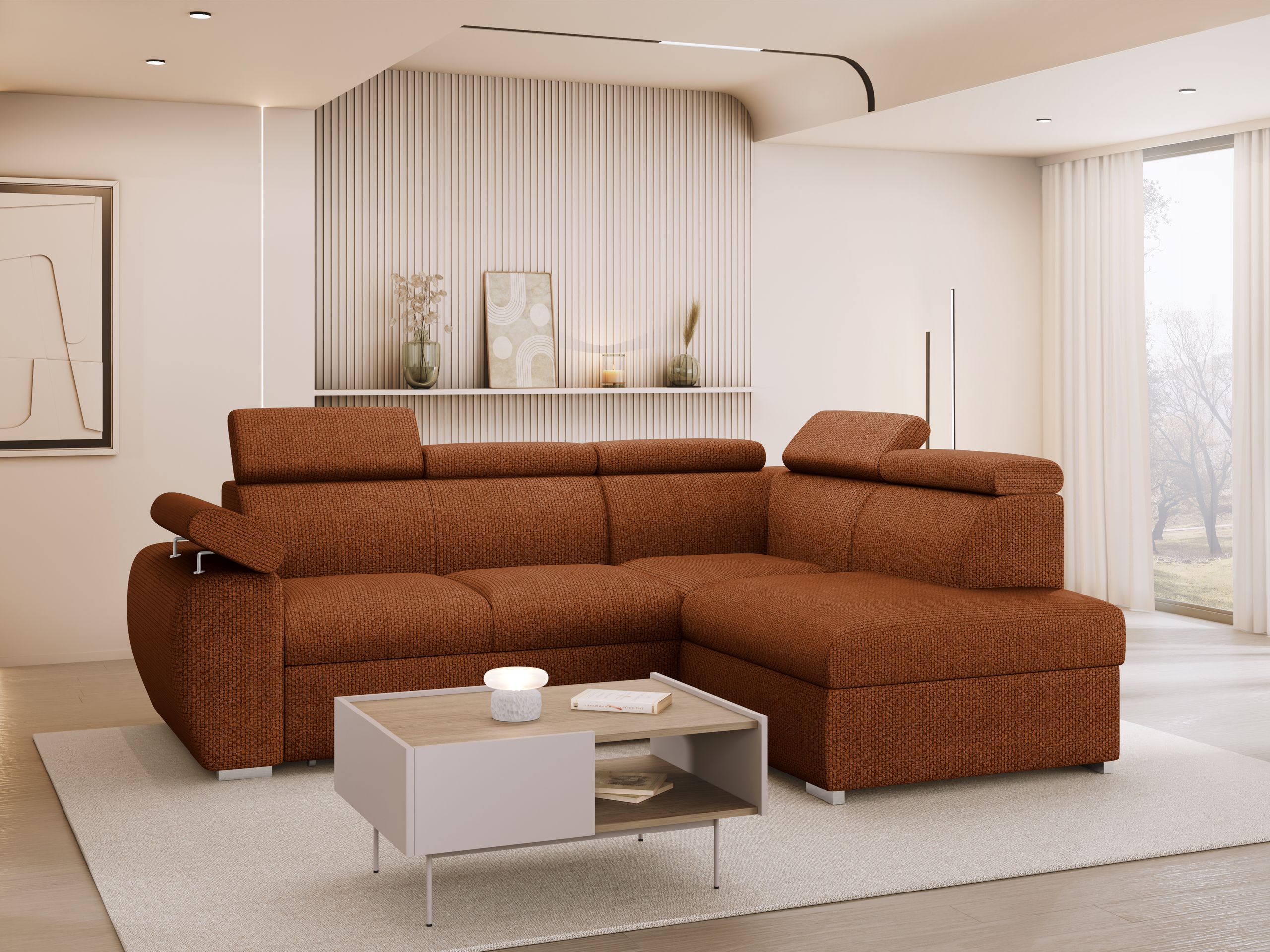Corner sofa Columbus 161 (Flow 09)